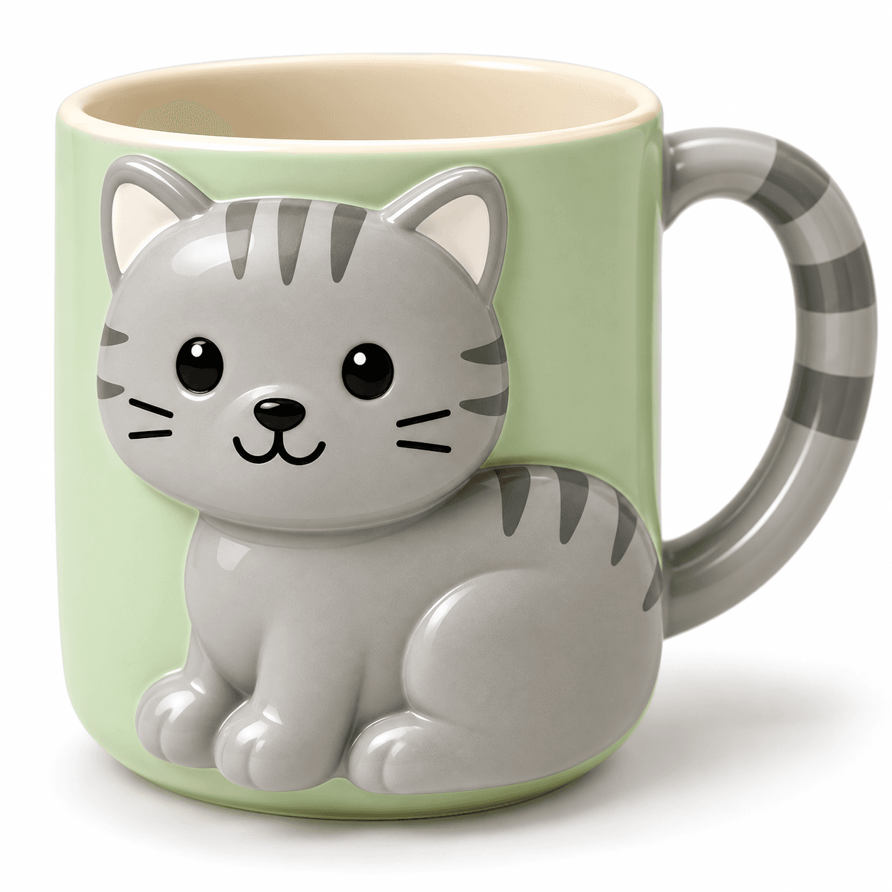 MIAOU Tasse 3D grün