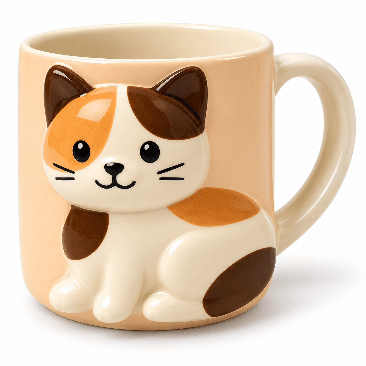 MIAOU Tasse 3D braun