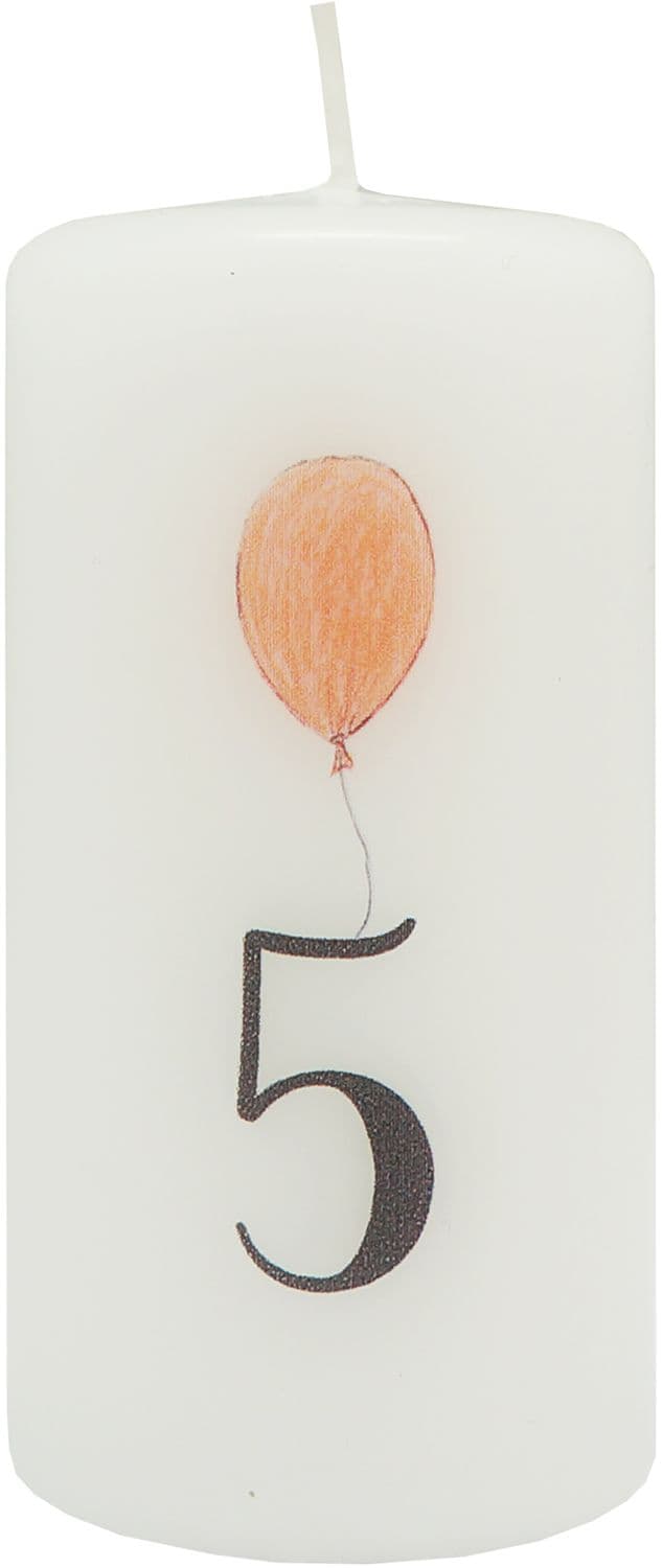 DIANA CANDLES Geburtstagskerze Zahl 5