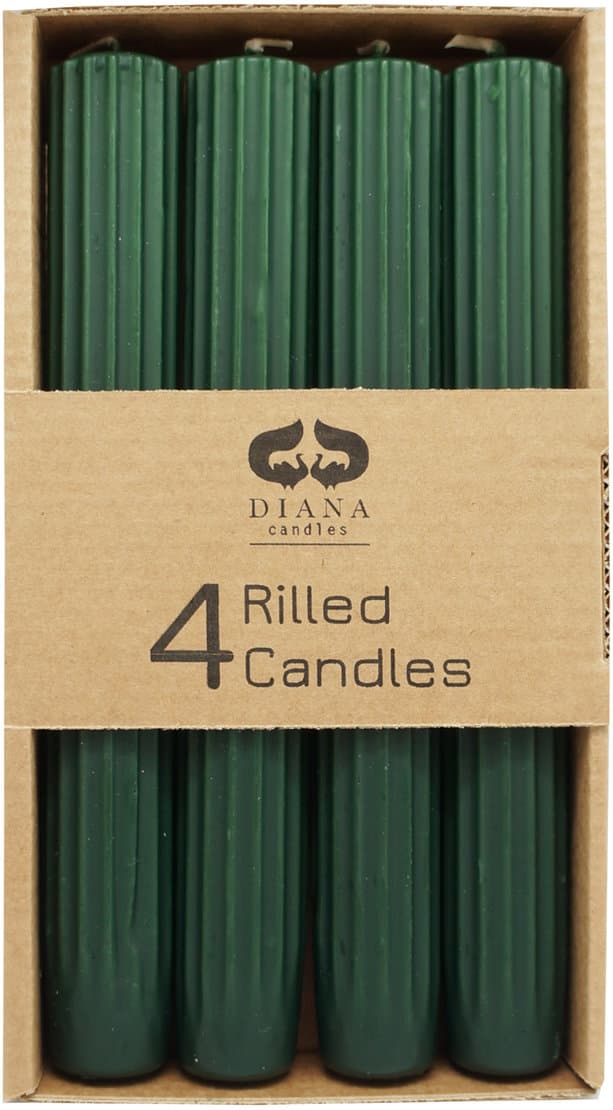 DIANA CANDLES Tafelkerzen Rillen