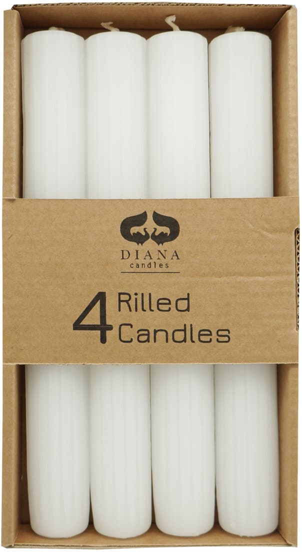 DIANA CANDLES Tafelkerzen Rillen
