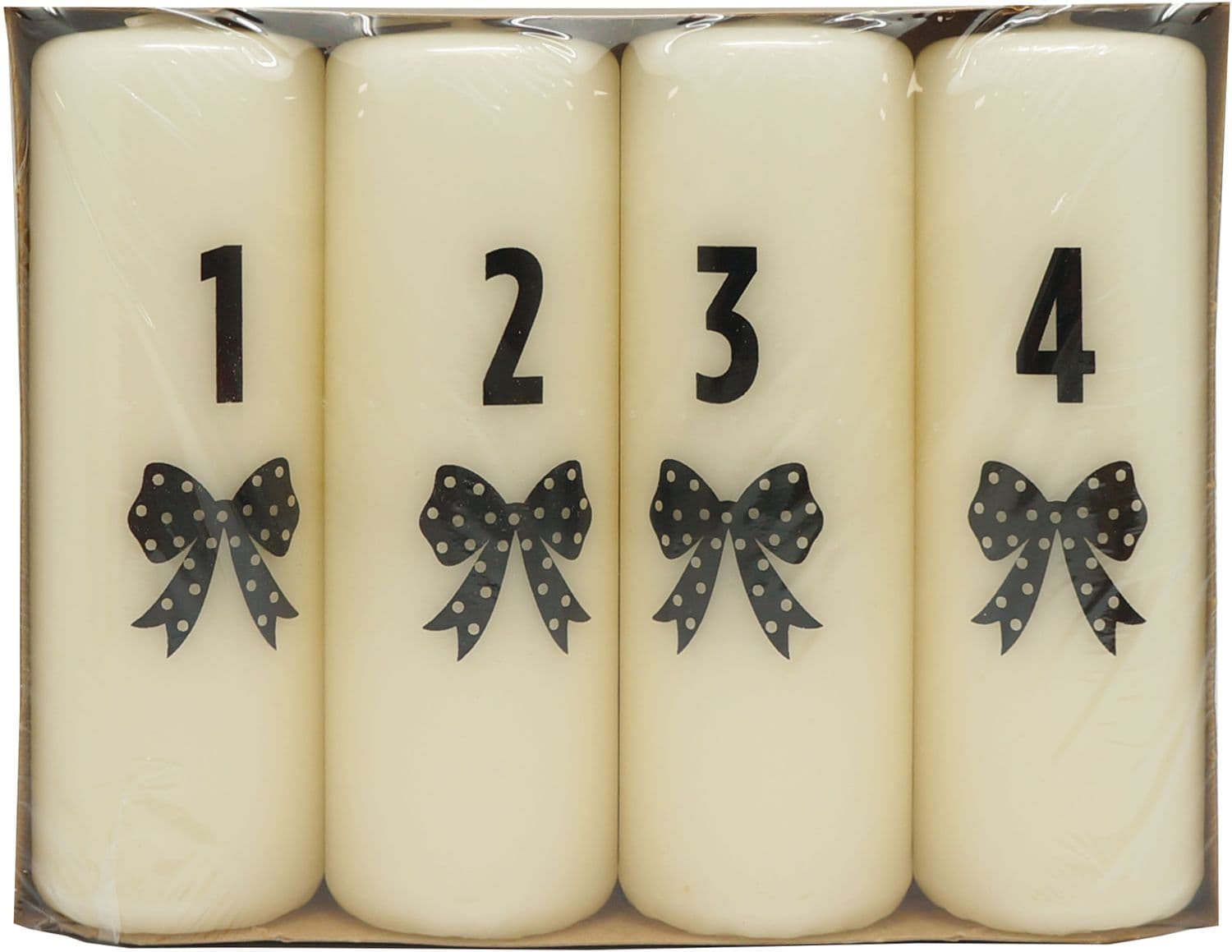 DIANA CANDLES Adventskerzen Zahlen 1-4