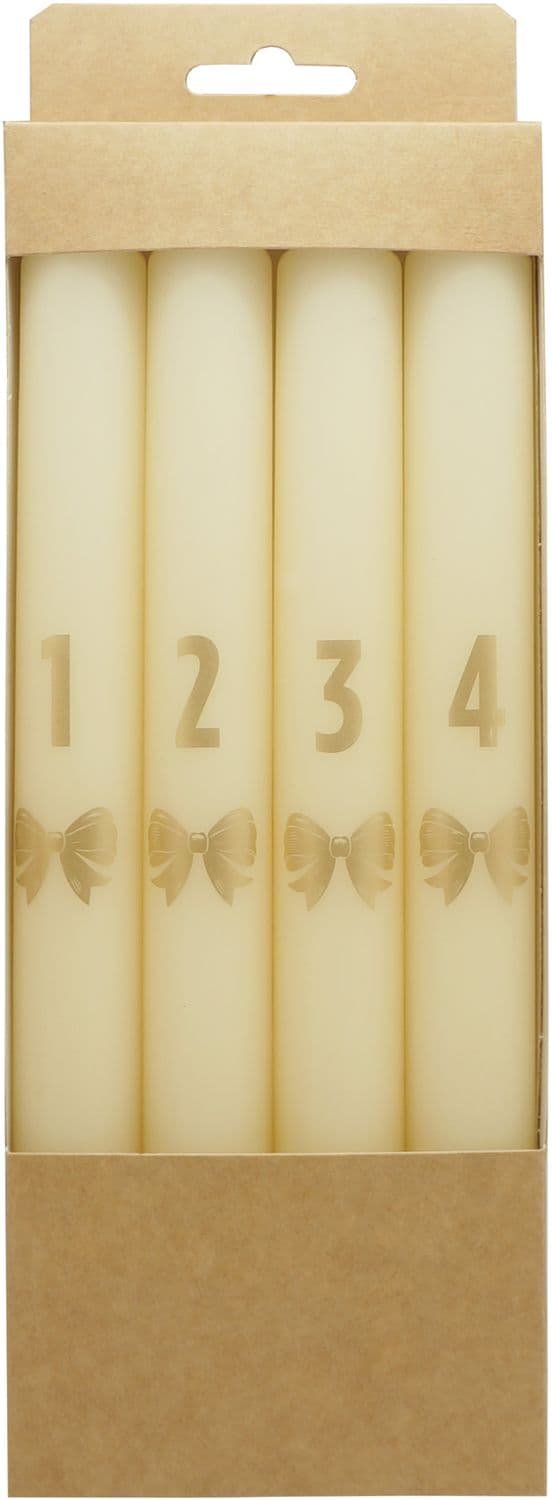 DIANA CANDLES Adventstabkerzen Zahlen 1-4