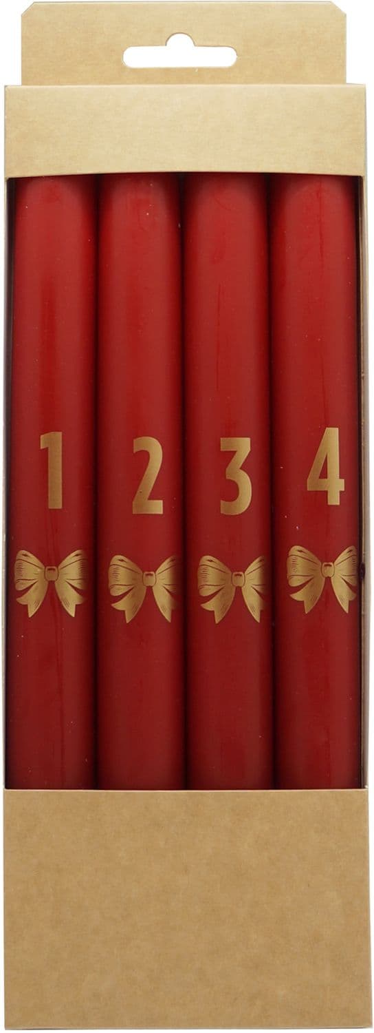 DIANA CANDLES Adventstabkerzen Zahlen 1-4