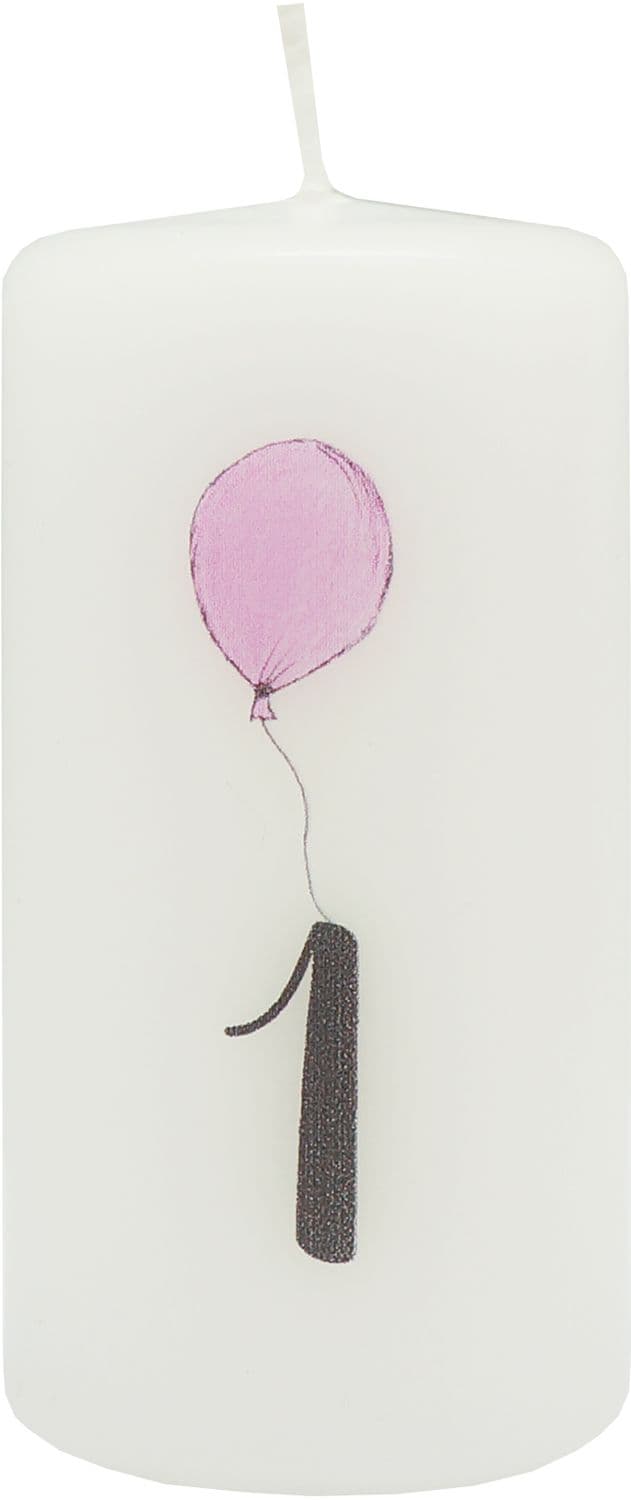 DIANA CANDLES Geburtstagskerze Zahl 1