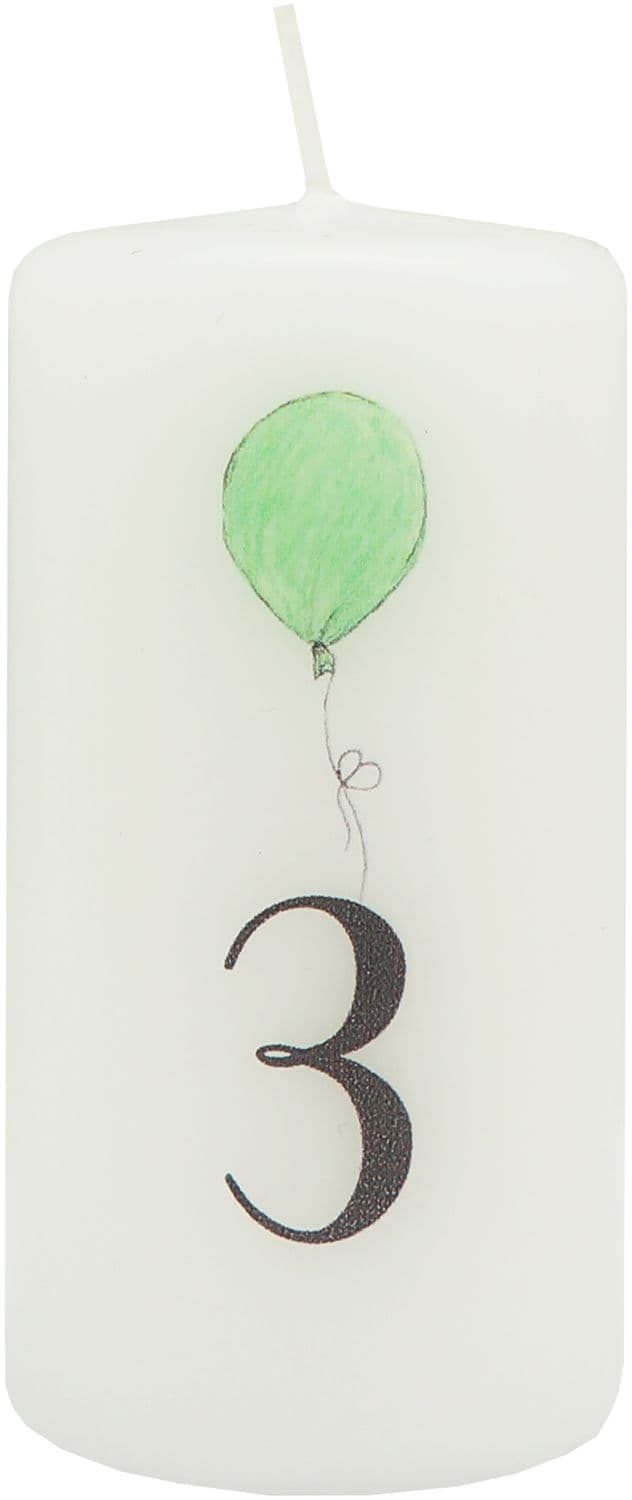 DIANA CANDLES Geburtstagskerze Zahl 3