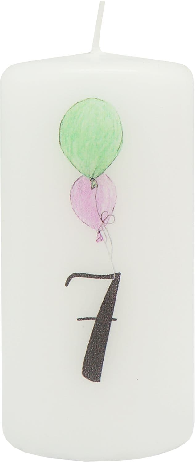 DIANA CANDLES Geburtstagskerze Zahl 7