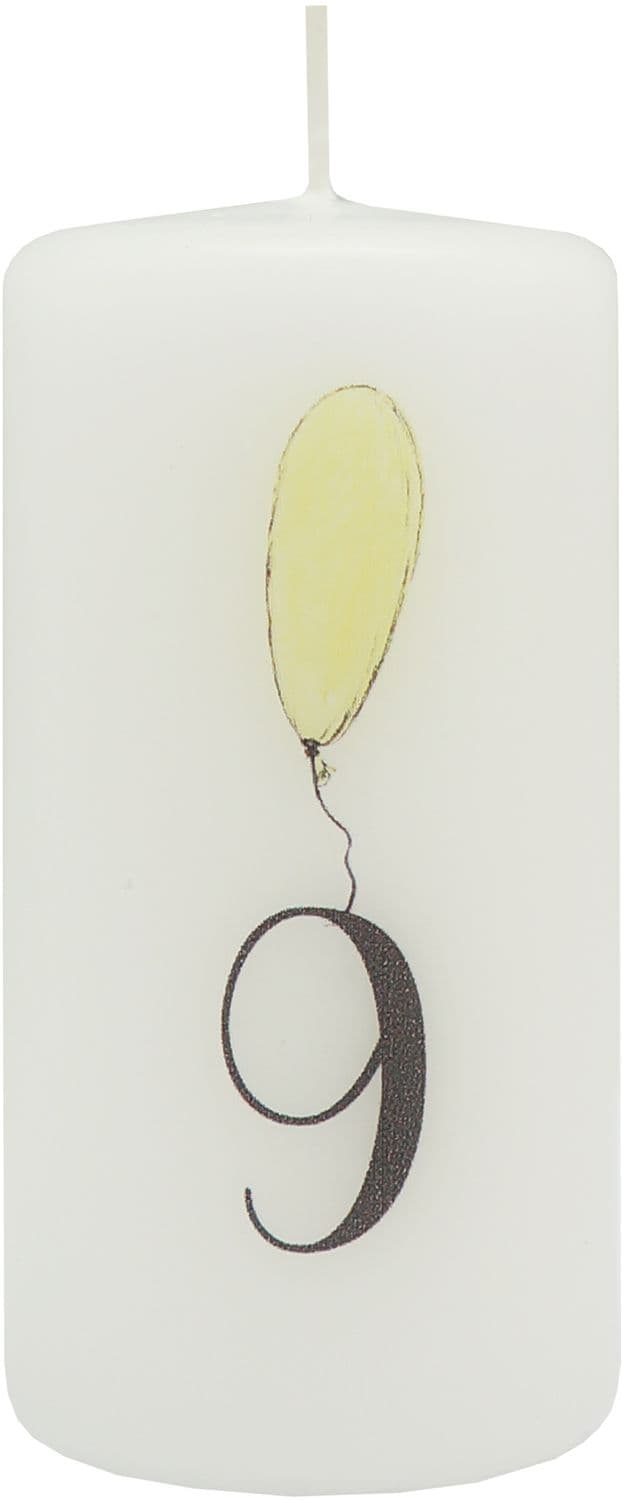 DIANA CANDLES Geburtstagskerze Zahl 9