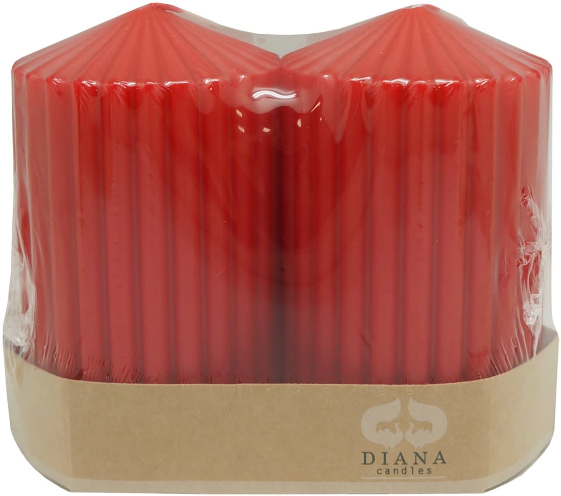 DIANA CANDLES Stumpenkerzen Rillen