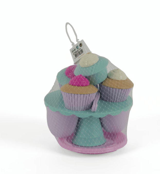 dantoy - Fairytale Cupcake Set 17-teilig – Spielgeschirr mit Cupcakes und Tortenplatte