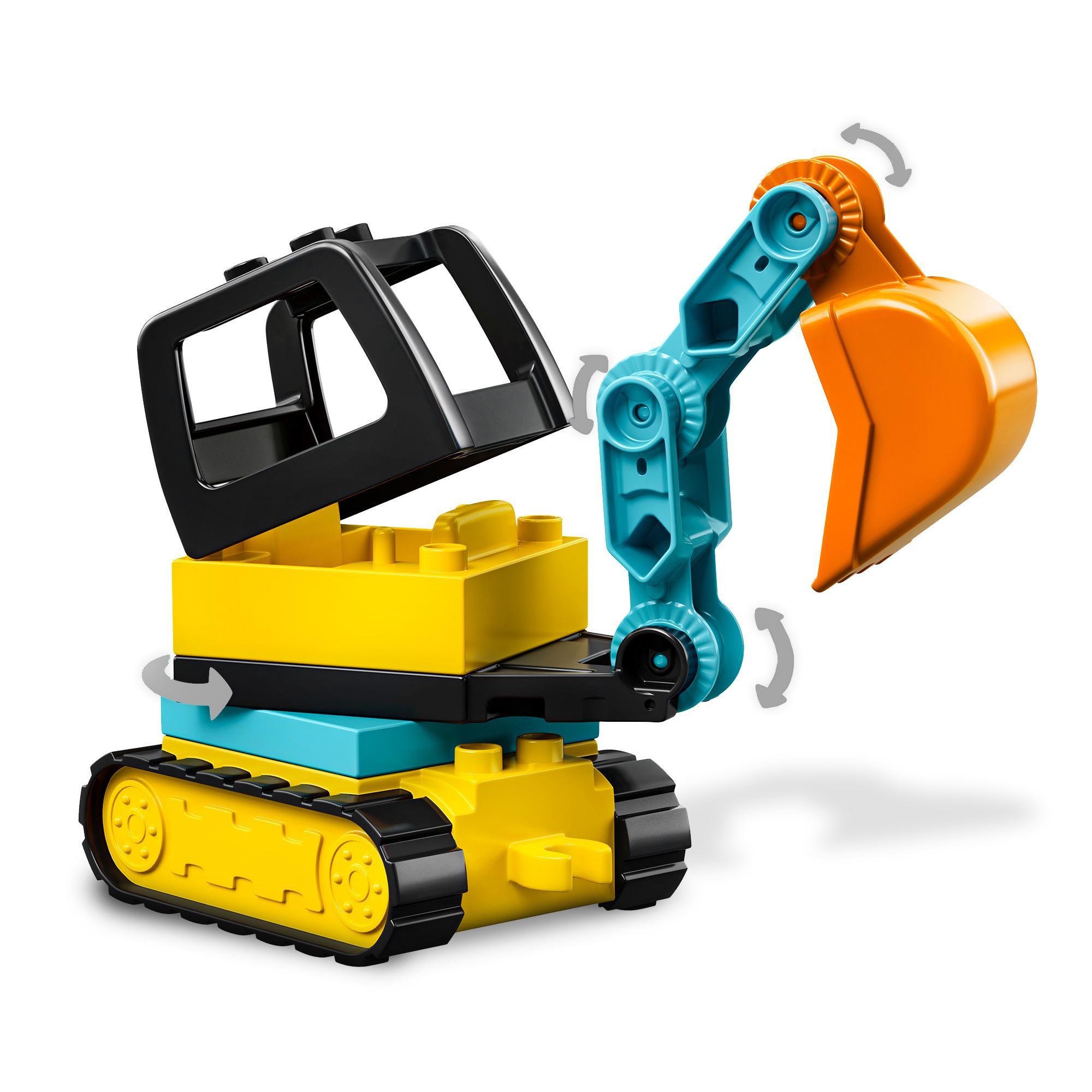 Produktbild LEGO DUPLO 10931 Bagger und Laster, kreatives Spielzeug ab 2 Jahren 3 von 8
