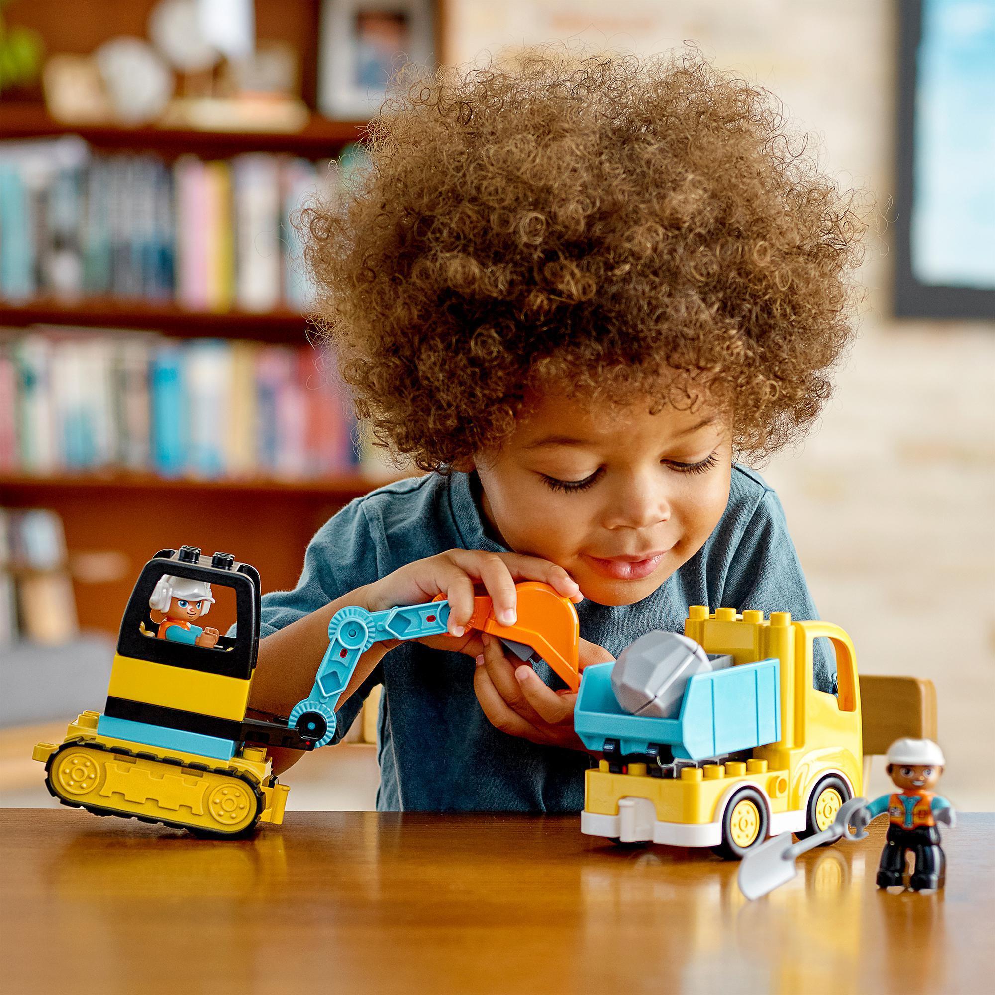 Produktbild LEGO DUPLO 10931 Bagger und Laster, kreatives Spielzeug ab 2 Jahren 4 von 8