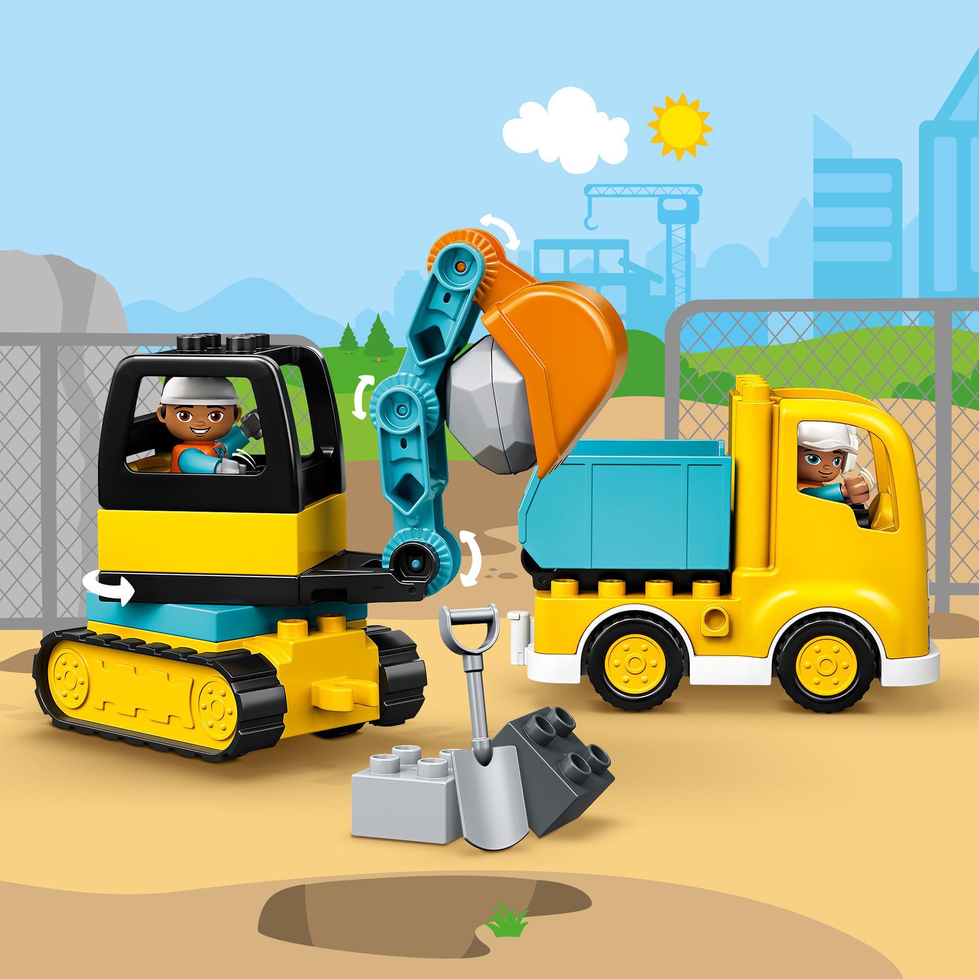 Produktbild LEGO DUPLO 10931 Bagger und Laster, kreatives Spielzeug ab 2 Jahren 5 von 8