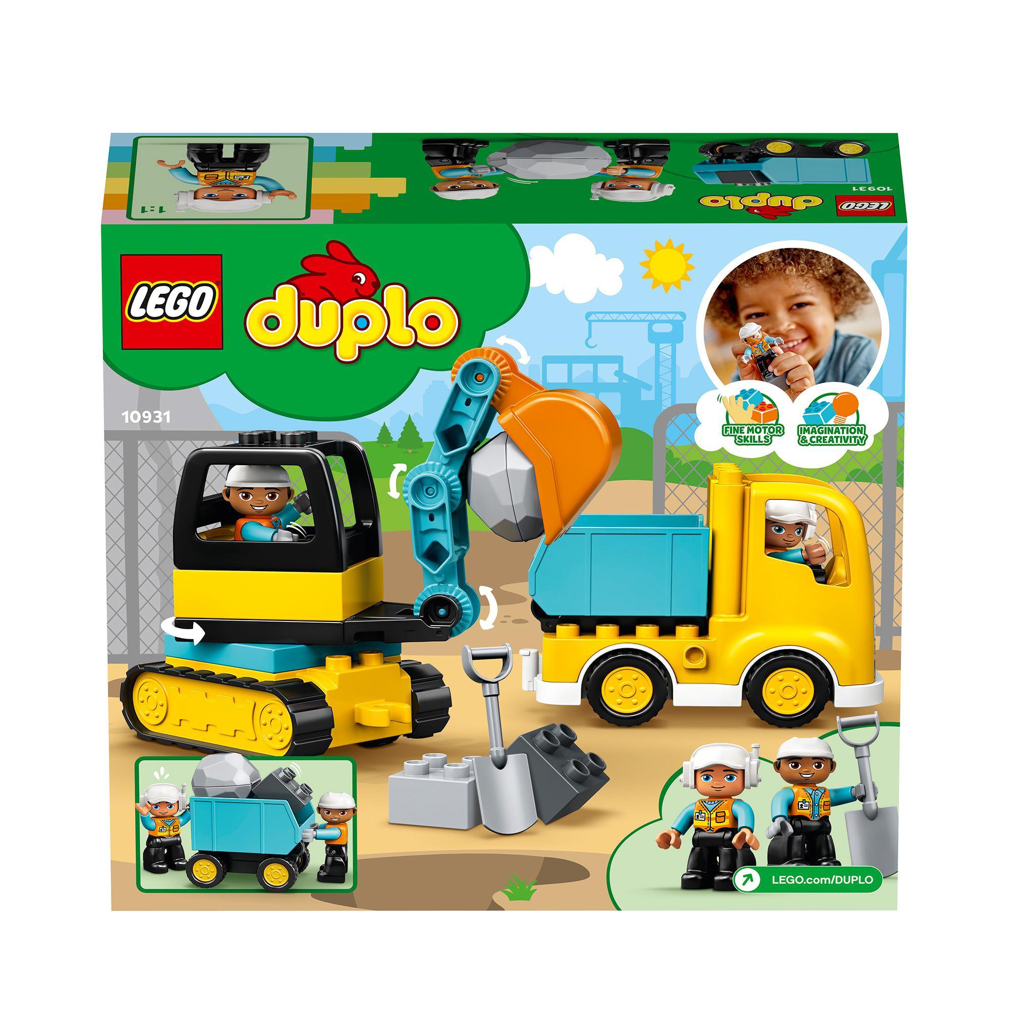 Produktbild LEGO DUPLO 10931 Bagger und Laster, kreatives Spielzeug ab 2 Jahren 6 von 8