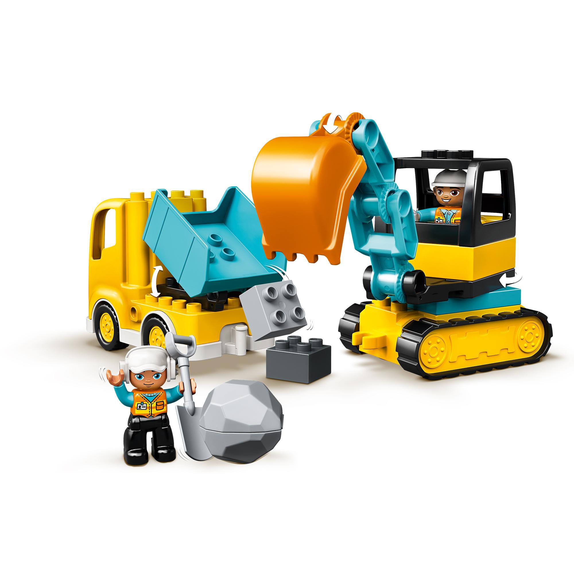 Produktbild LEGO DUPLO 10931 Bagger und Laster, kreatives Spielzeug ab 2 Jahren 7 von 8
