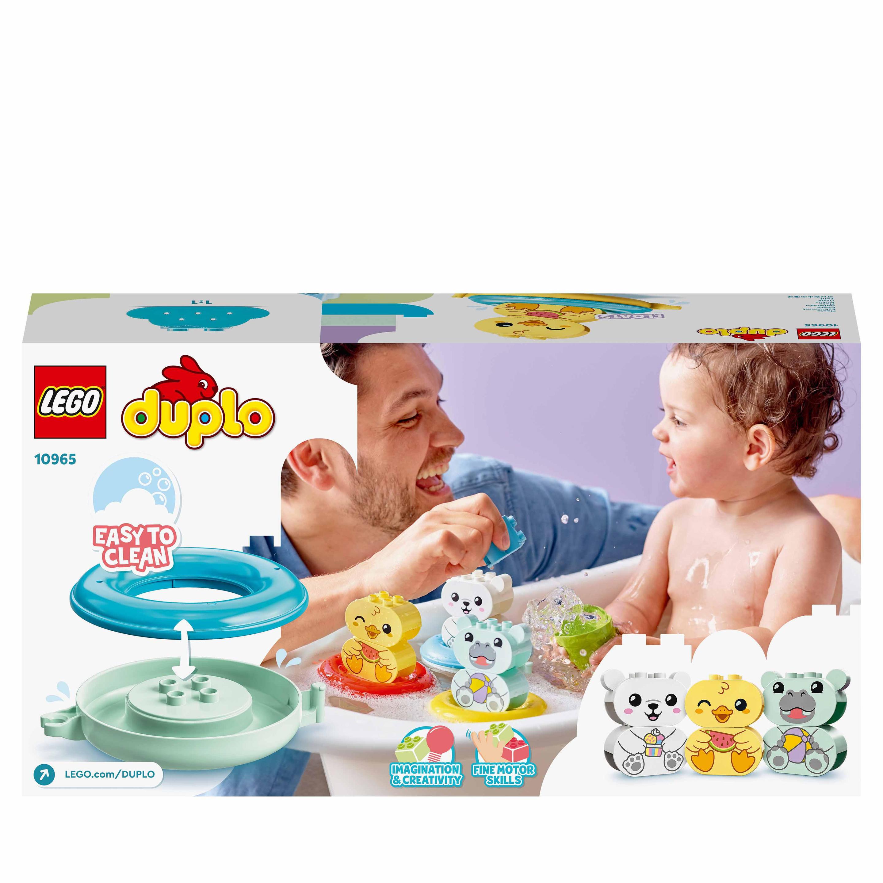 Produktbild LEGO DUPLO 10965 Badewannenspaß: Schwimmender Tierzug 8 von 8