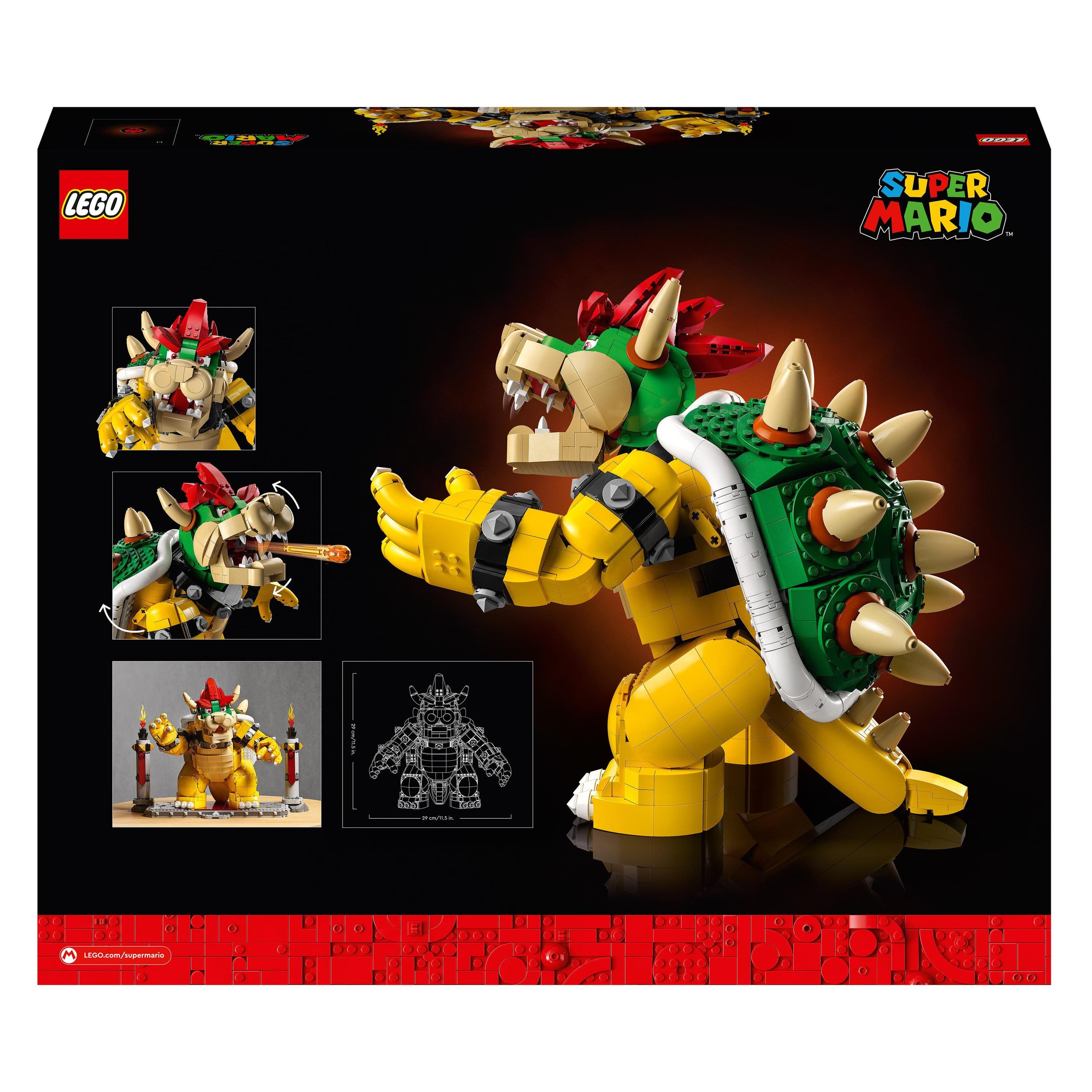 Produktbild LEGO Super Mario 71411 Der mächtige Bowser, 3D-Modell-Bausatz zum Sammeln 6 von 7