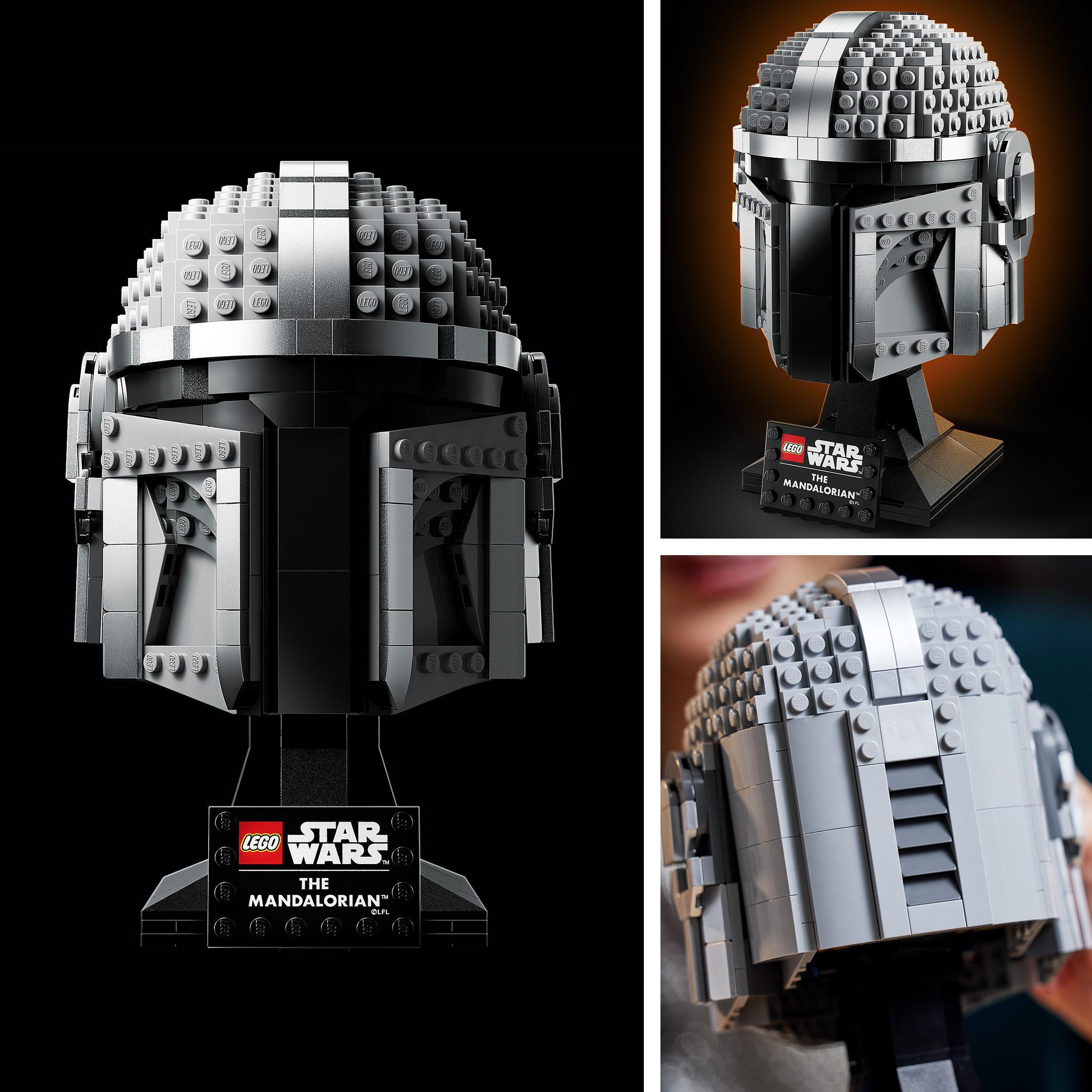 Produktbild LEGO Star Wars 75328 Mandalorianer Helm, Sammlerstück Modell für Erwachsene 2 von 7