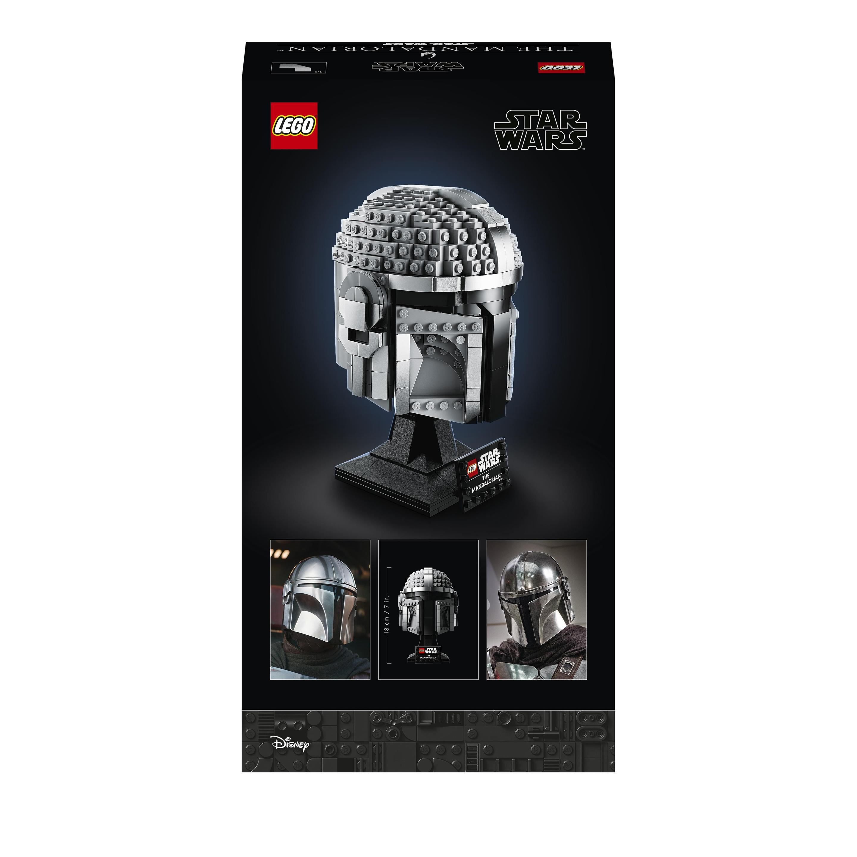 Produktbild LEGO Star Wars 75328 Mandalorianer Helm, Sammlerstück Modell für Erwachsene 3 von 7