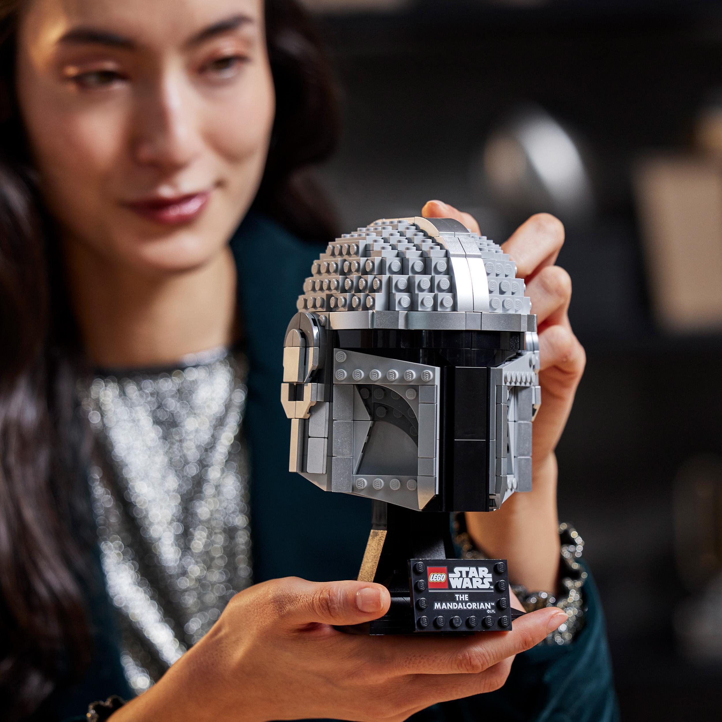 Produktbild LEGO Star Wars 75328 Mandalorianer Helm, Sammlerstück Modell für Erwachsene 4 von 7