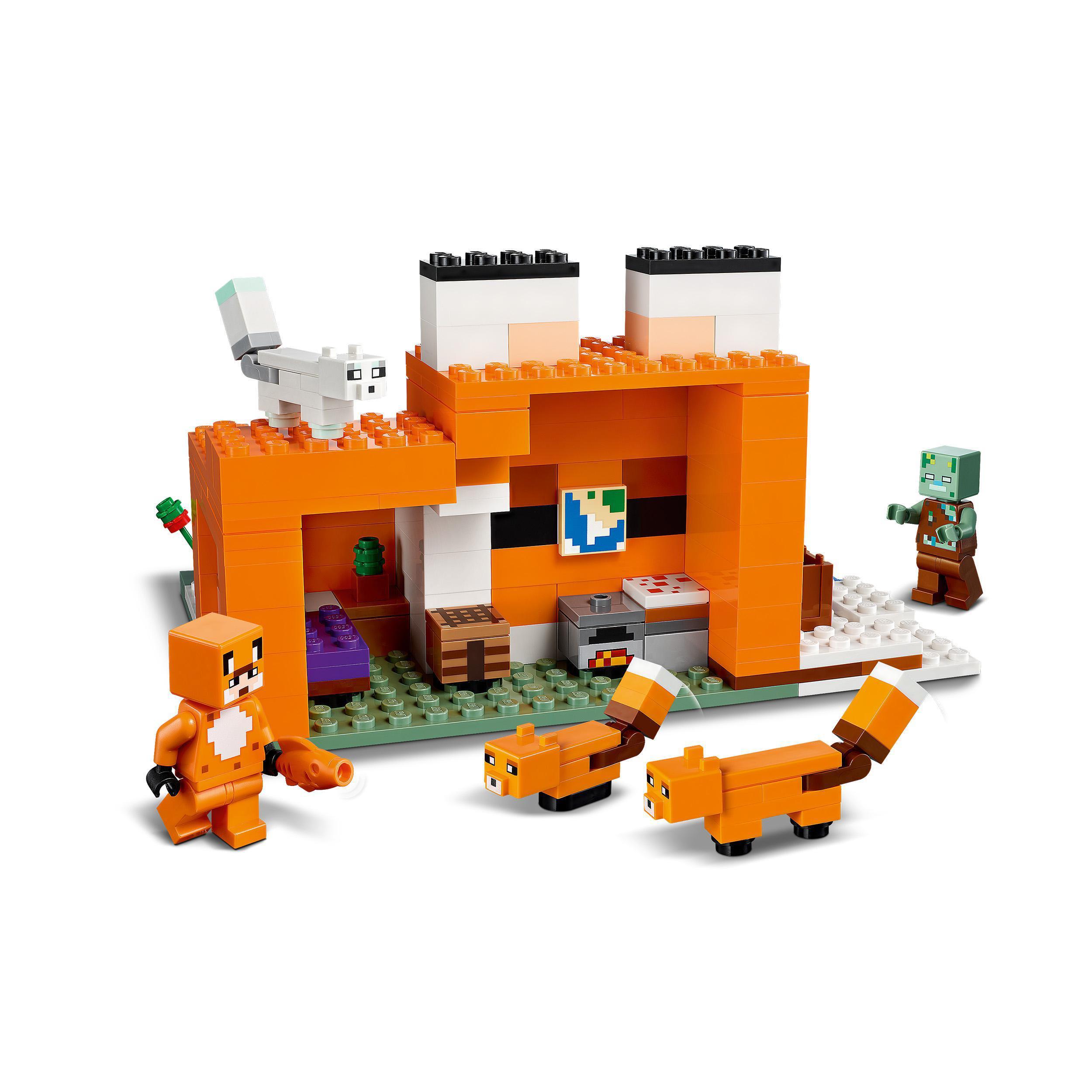 Produktbild LEGO Minecraft 21178 Die Fuchs-Lodge, Spielzeug ab 8 Jahren mit Figuren 6 von 7
