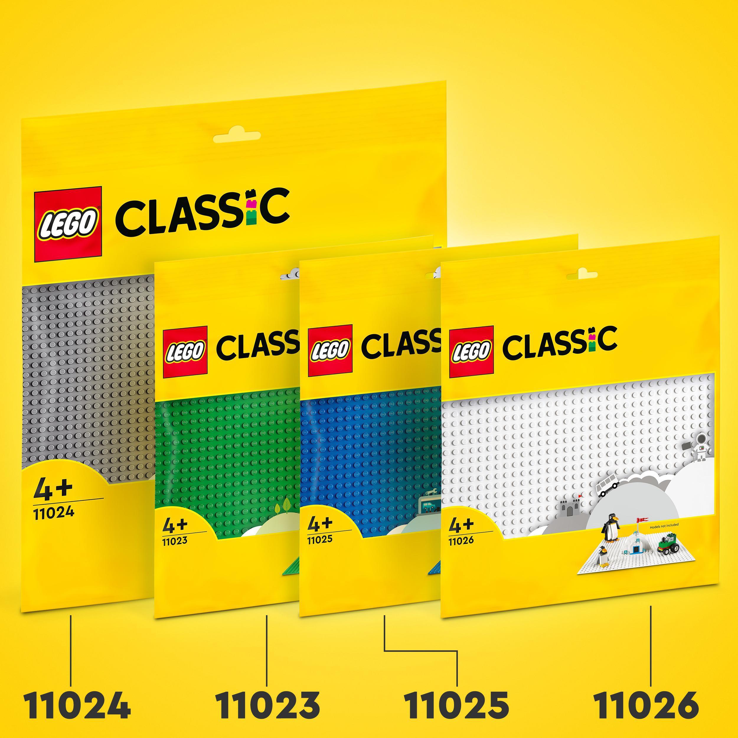 Produktbild LEGO Classic 11024 Graue Bauplatte, Grundplatte für LEGO Sets, 48x48 5 von 6