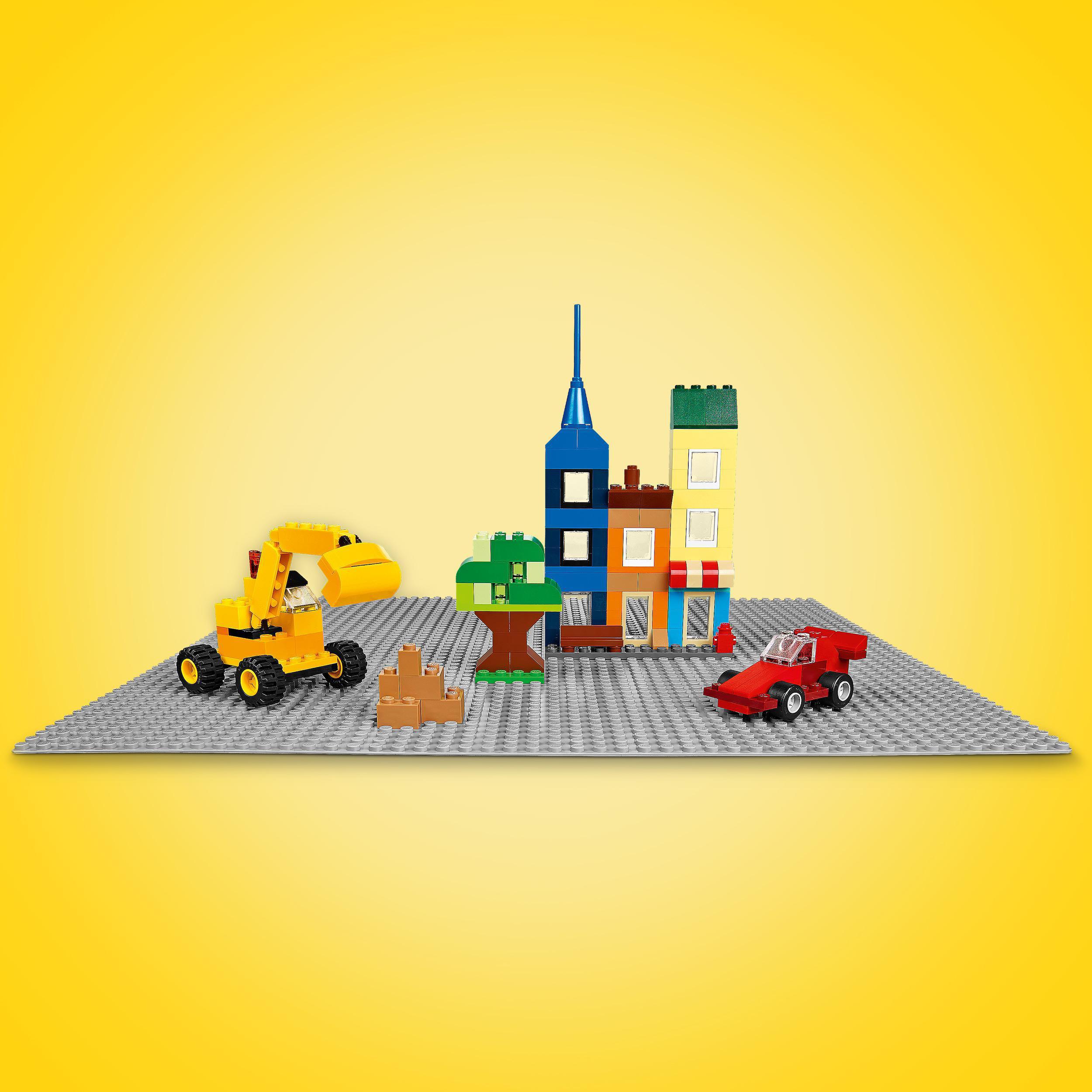 Produktbild LEGO Classic 11024 Graue Bauplatte, Grundplatte für LEGO Sets, 48x48 6 von 6