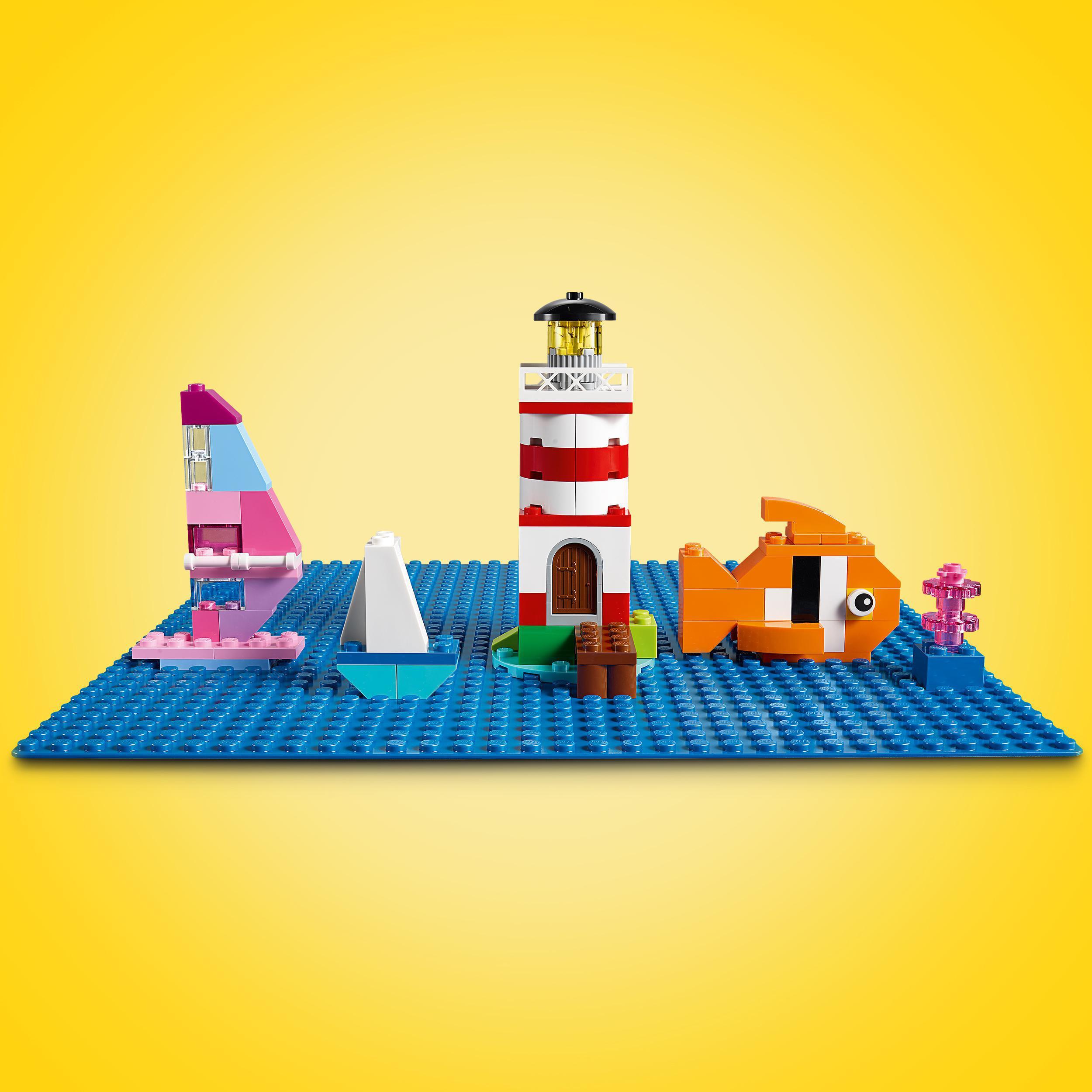 Produktbild LEGO Classic 11025 Blaue Bauplatte, Grundplatte für LEGO Sets, 32x32 6 von 6