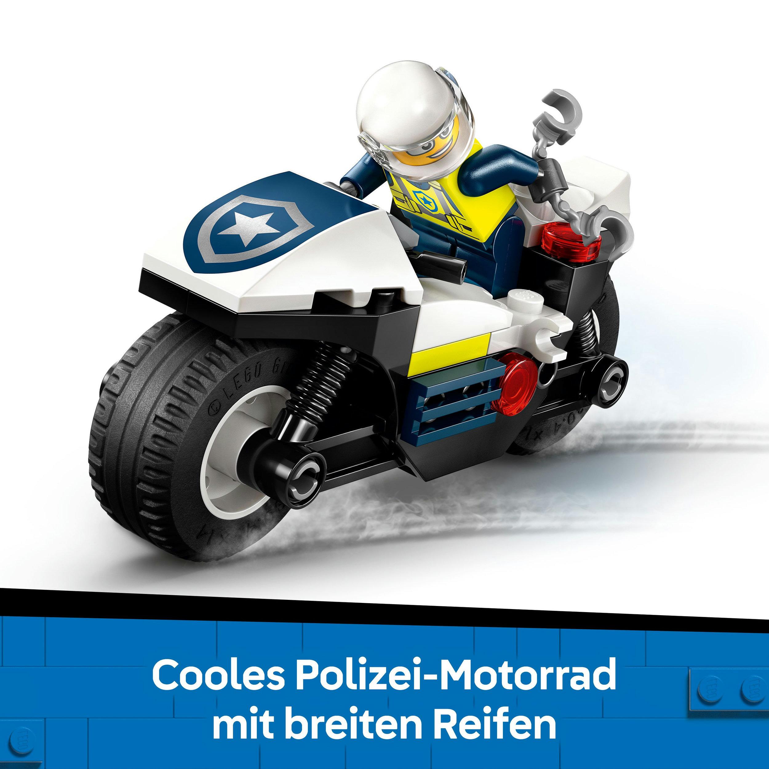 Produktbild LEGO City Verfolgungsjagd mit dem Polizeimotorrad Spielset 60455 4 von 7