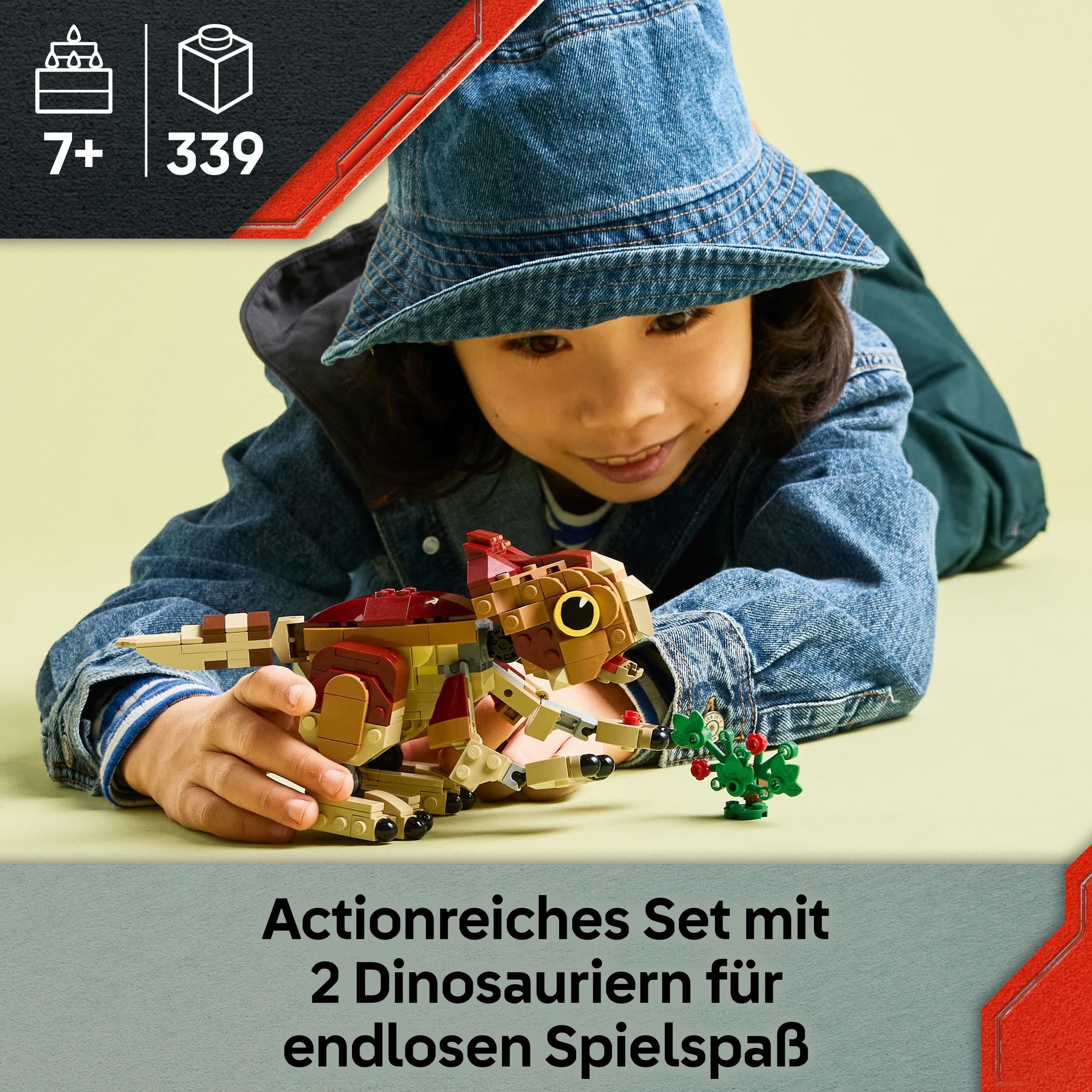 Produktbild LEGO Jurassic World 76970 Babydinosaurier Dolores: Aquilops, Spielzeug 7 von 7