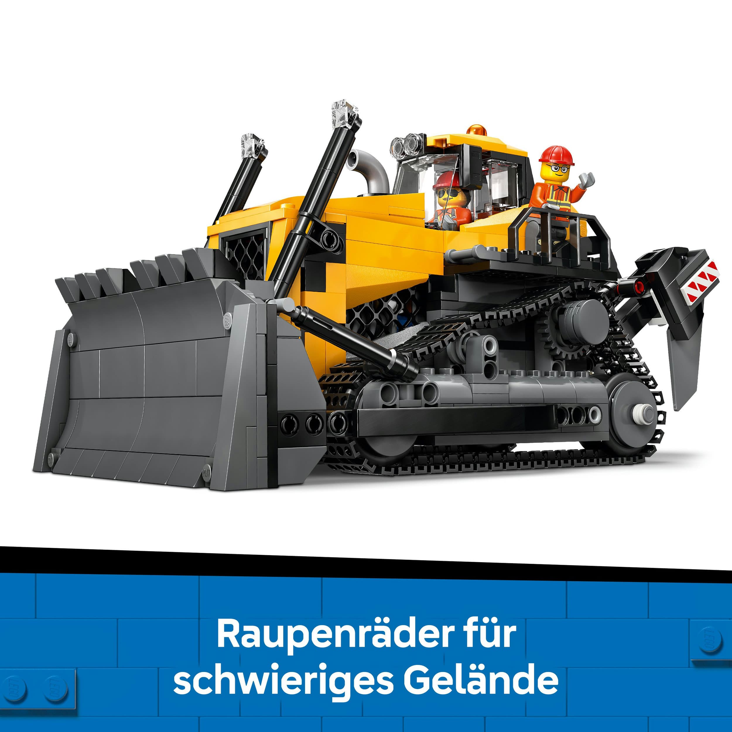 Produktbild LEGO City Gelber Bulldozer, Spielset für Kinder ab 8 Jahren 60466 6 von 7