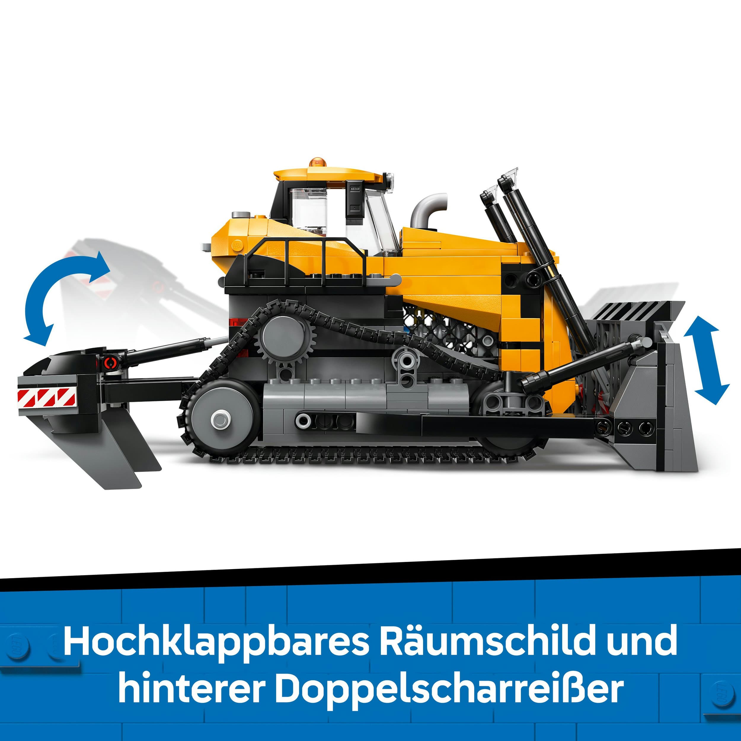 Produktbild LEGO City Gelber Bulldozer, Spielset für Kinder ab 8 Jahren 60466 5 von 7