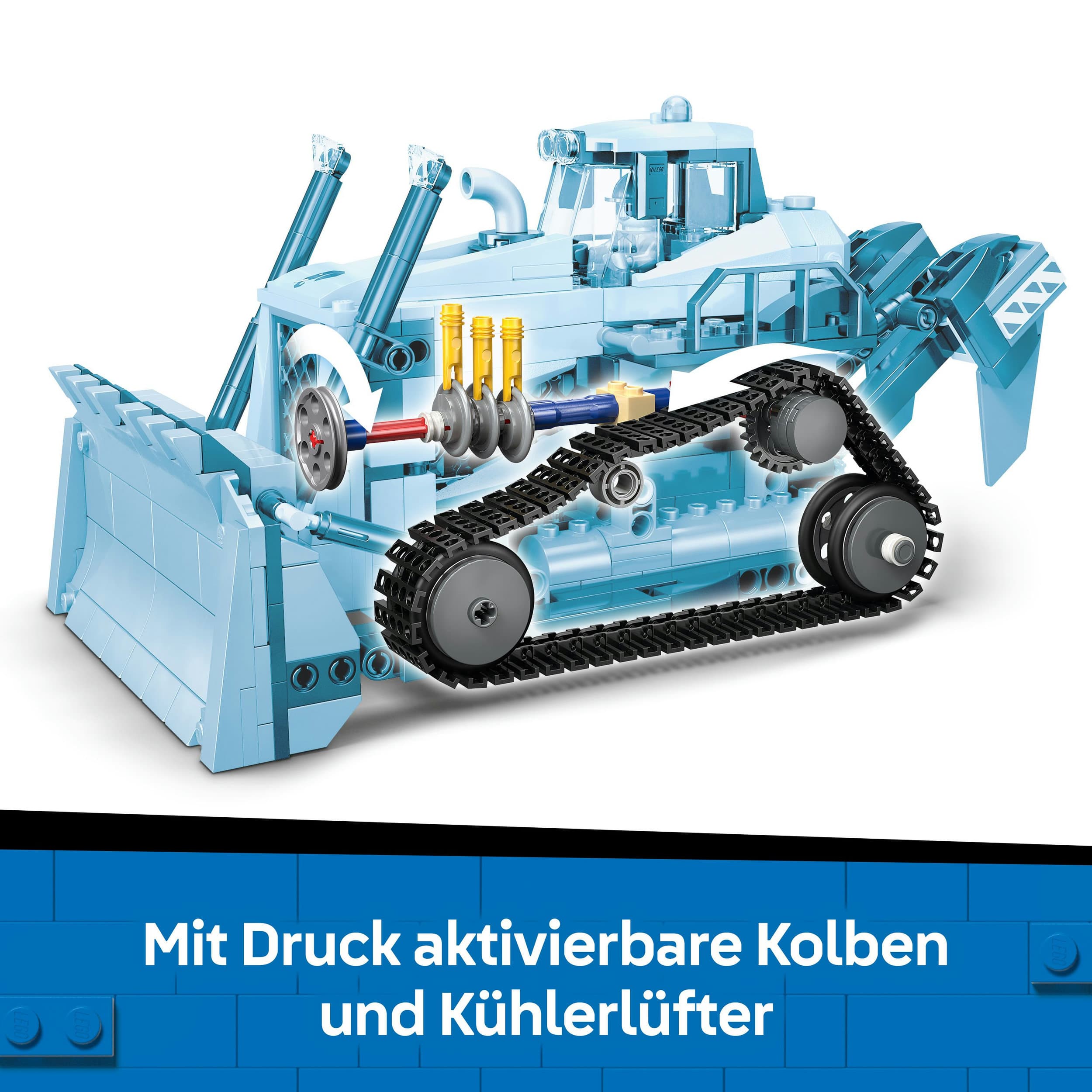 Produktbild LEGO City Gelber Bulldozer, Spielset für Kinder ab 8 Jahren 60466 4 von 7