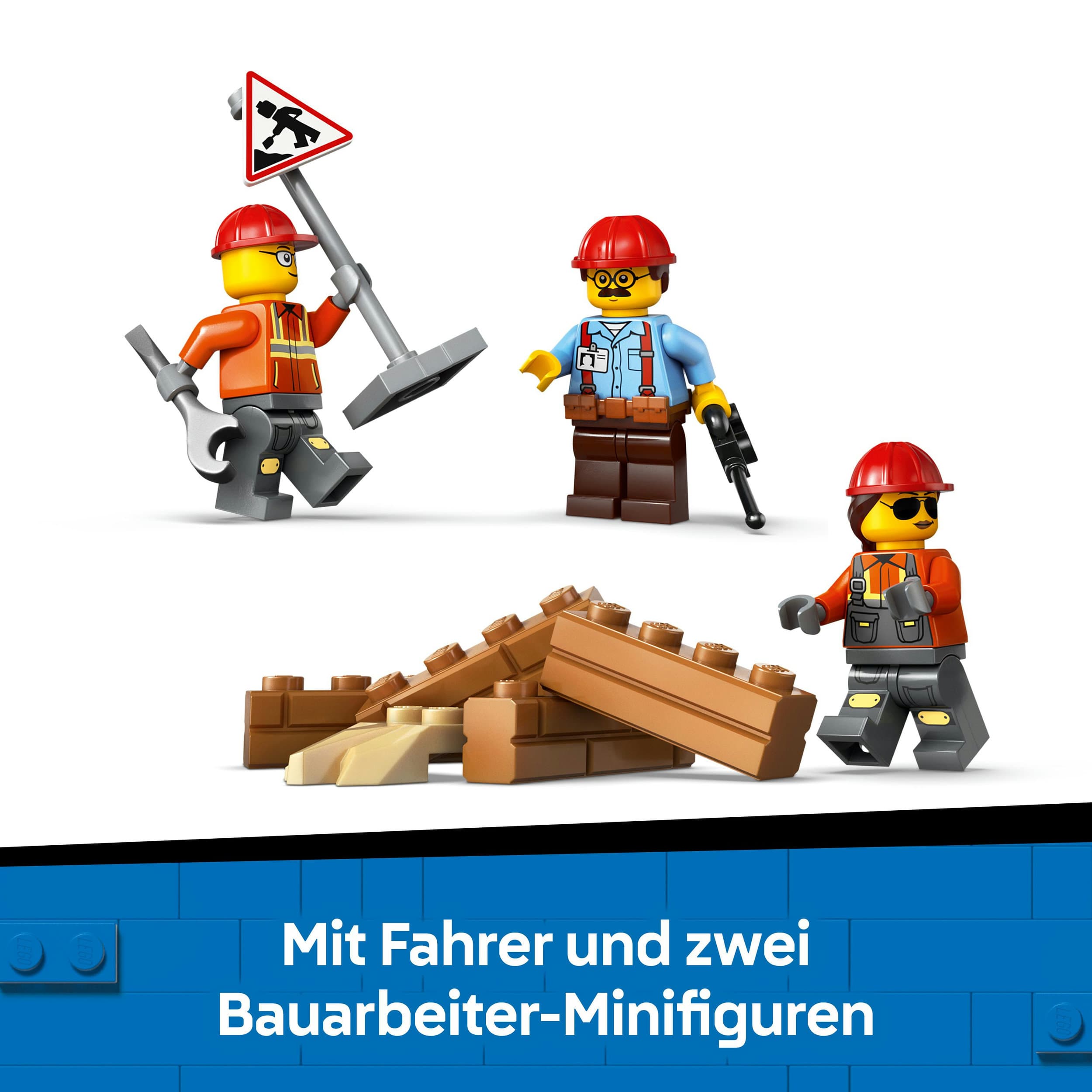 Produktbild LEGO City Gelber Bulldozer, Spielset für Kinder ab 8 Jahren 60466 3 von 7