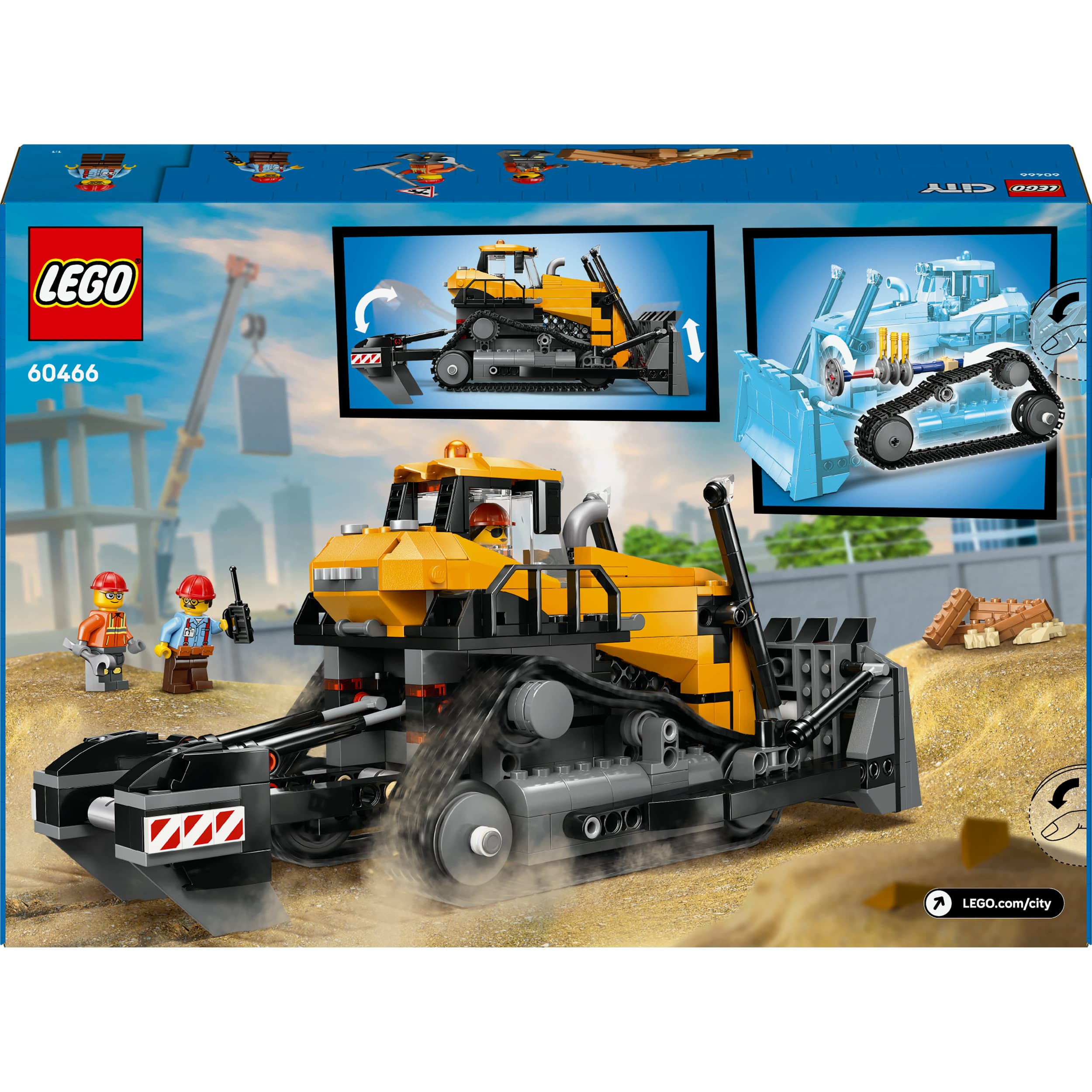 Produktbild LEGO City Gelber Bulldozer, Spielset für Kinder ab 8 Jahren 60466 2 von 7