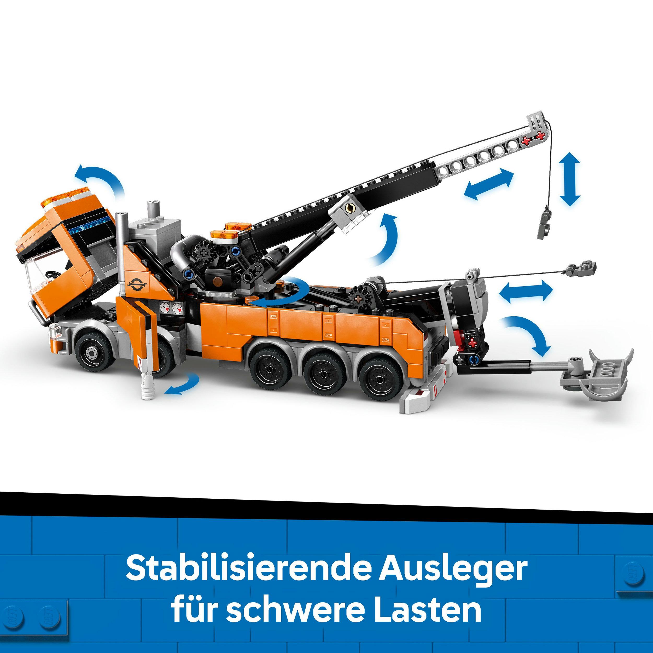 Produktbild LEGO City Schwerlast-Abschleppwagen mit Kran, Set für Rollenspiele 60467 5 von 9