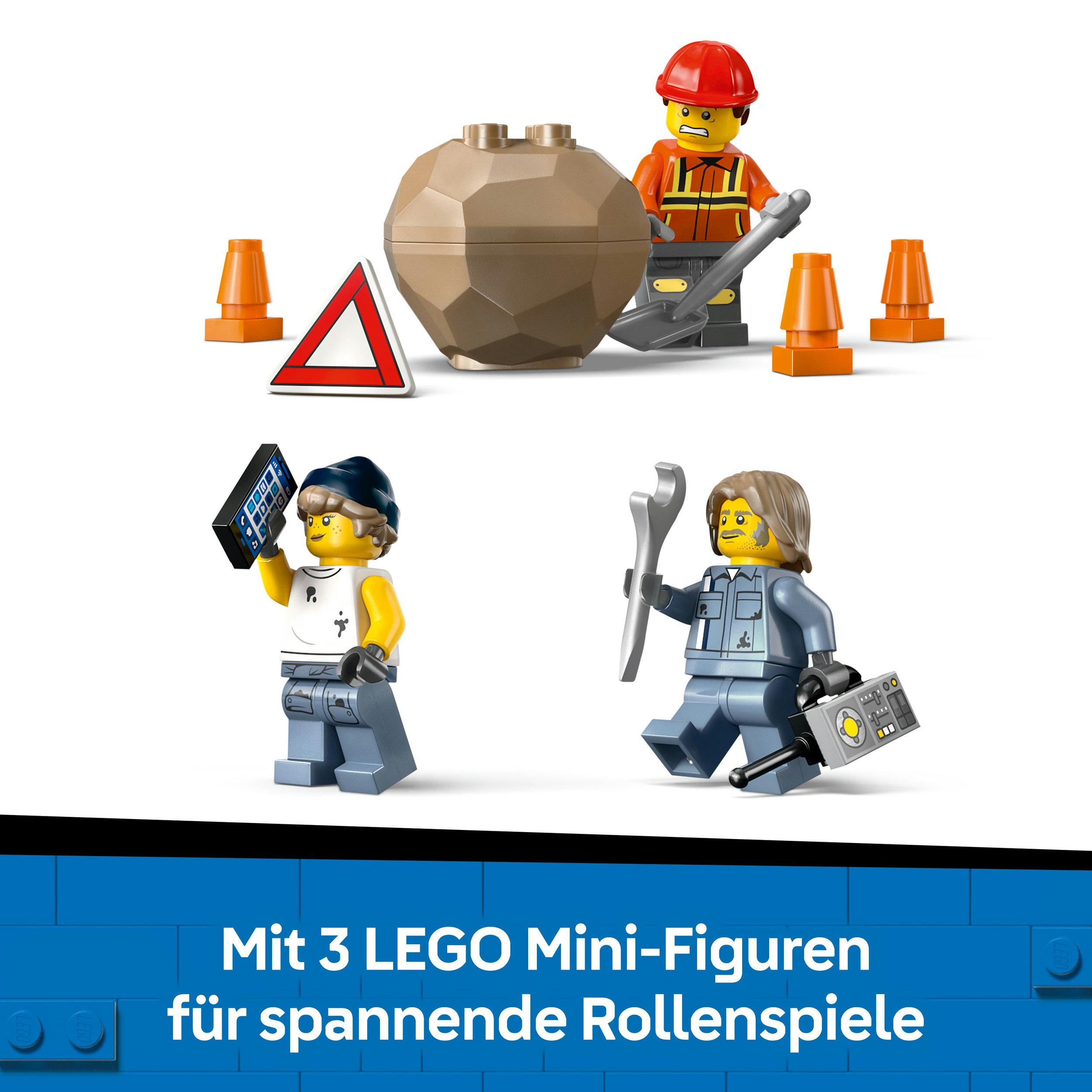 Produktbild LEGO City Schwerlast-Abschleppwagen mit Kran, Set für Rollenspiele 60467 3 von 9