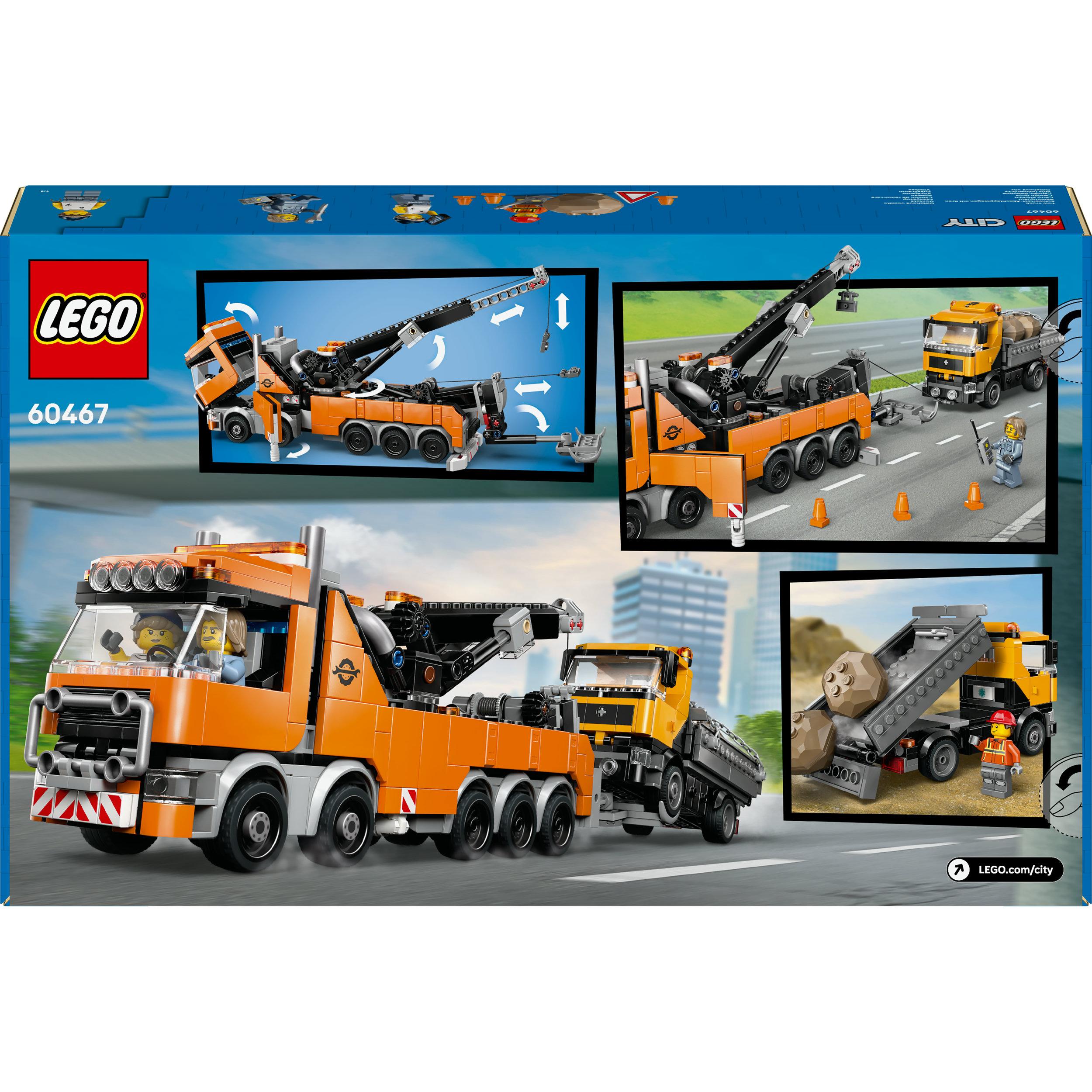 Produktbild LEGO City Schwerlast-Abschleppwagen mit Kran, Set für Rollenspiele 60467 2 von 9