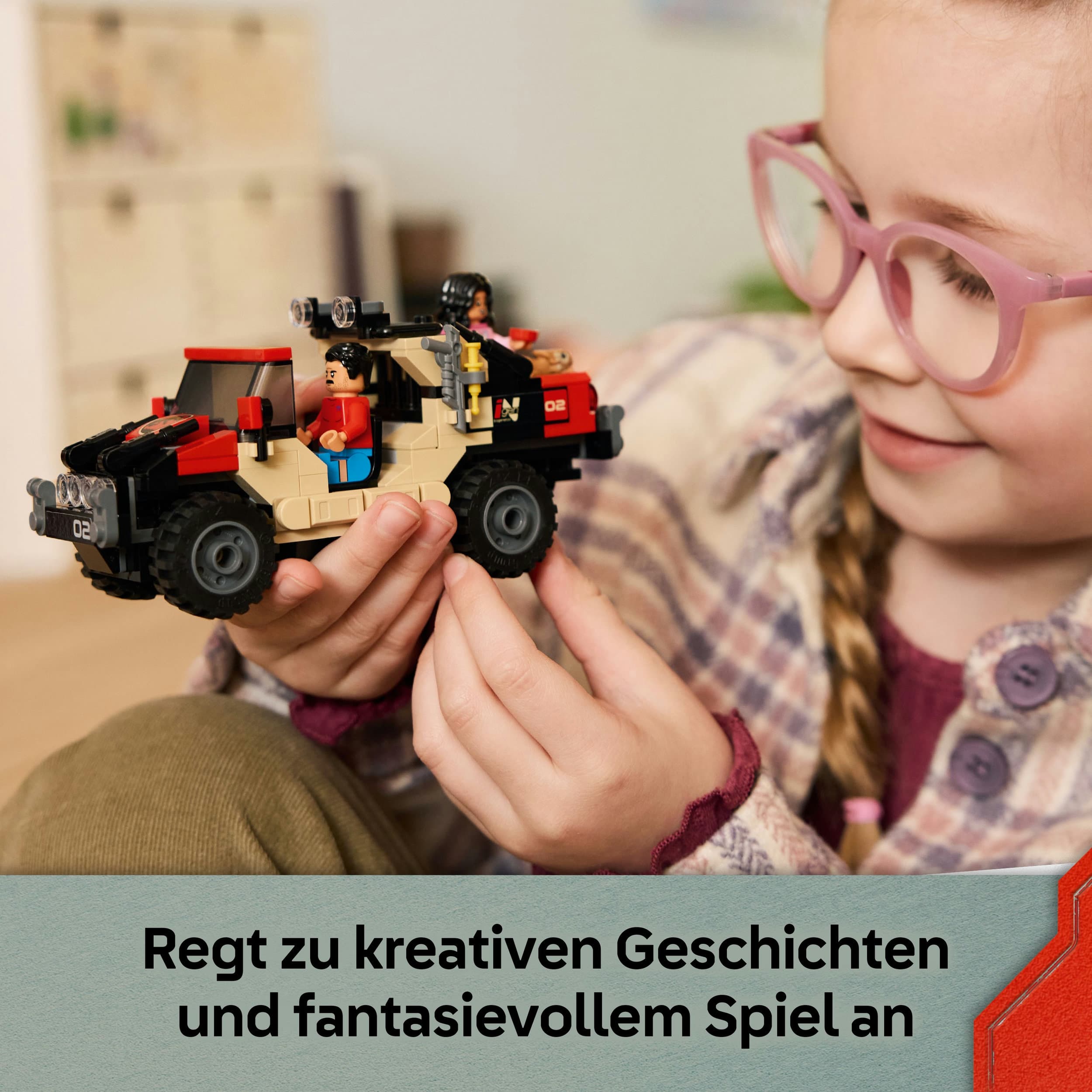Produktbild LEGO Jurassic World 76972 Raptor: Verfolgungsjagd mit dem Geländewagen 5 von 7