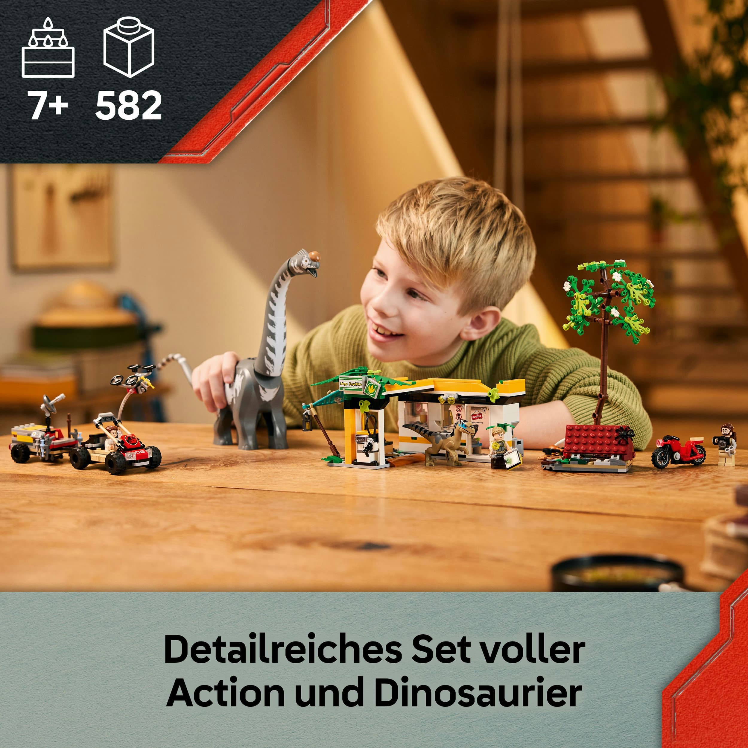 Produktbild LEGO Jurassic World 76973 Raptor & Titanosaurus: Große Fährtensuche 7 von 7