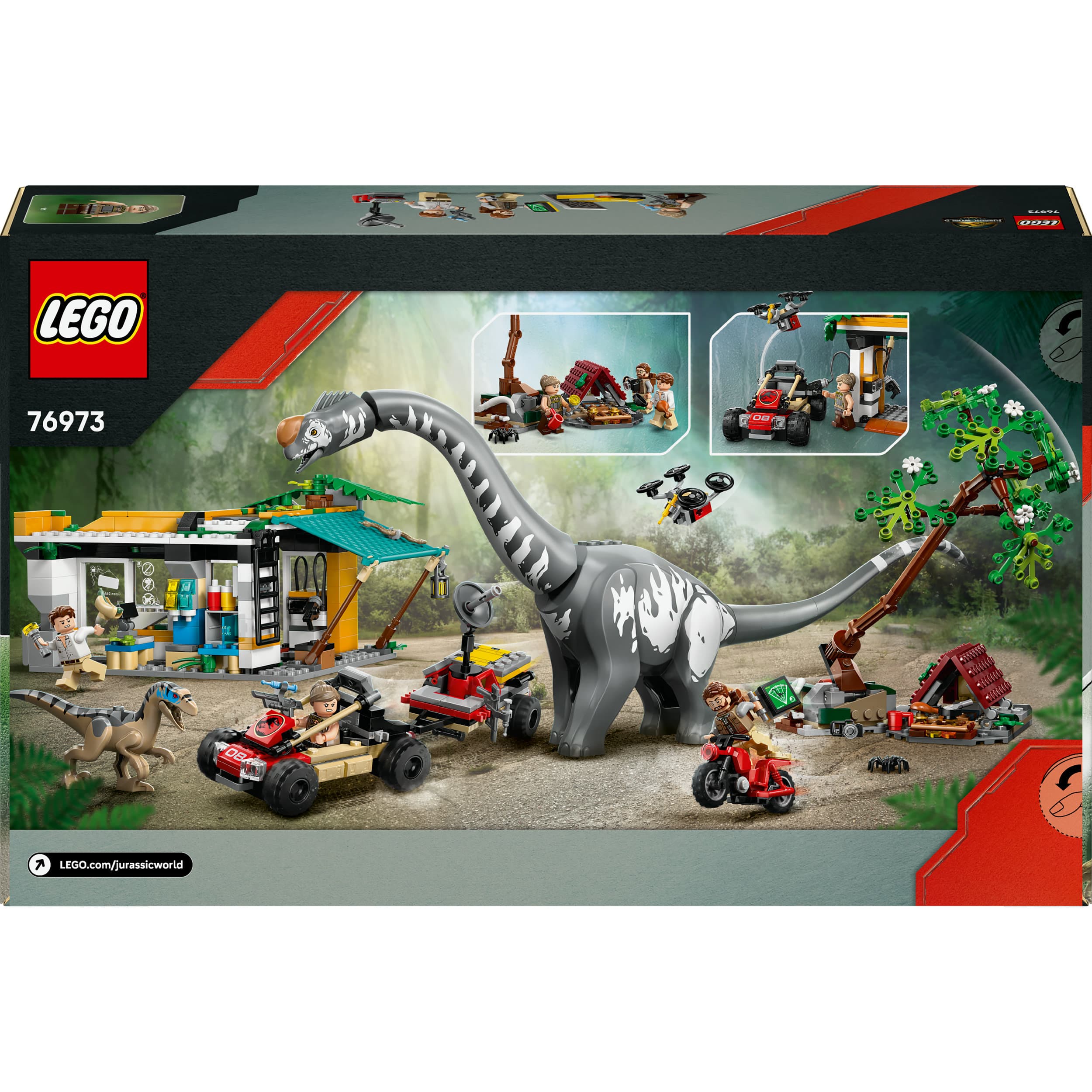 Produktbild LEGO Jurassic World 76973 Raptor & Titanosaurus: Große Fährtensuche 2 von 7