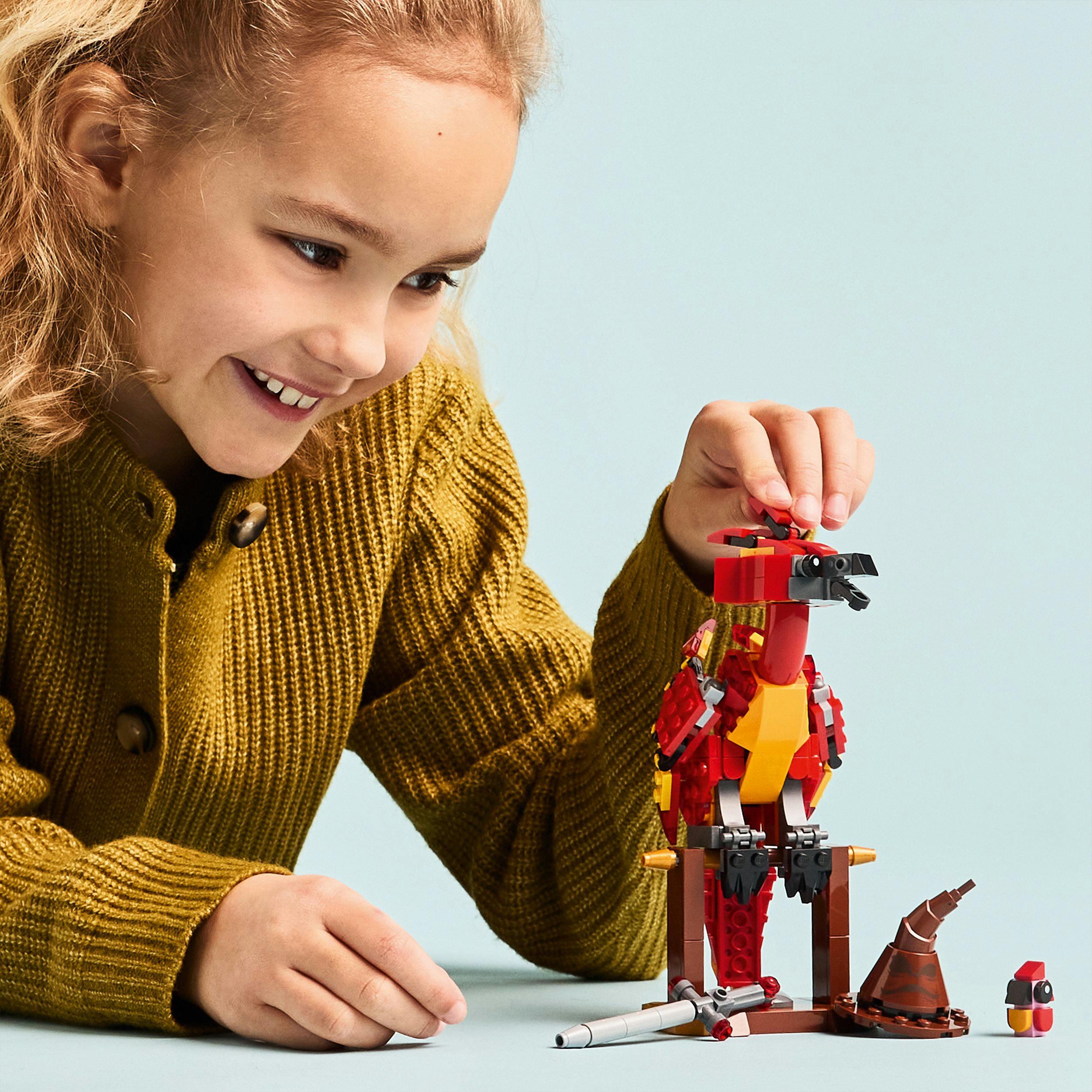 Produktbild LEGO Harry Potter Fawkes: Dumbledores Phönix Spielzeug-Vogelfigur 76448 7 von 7
