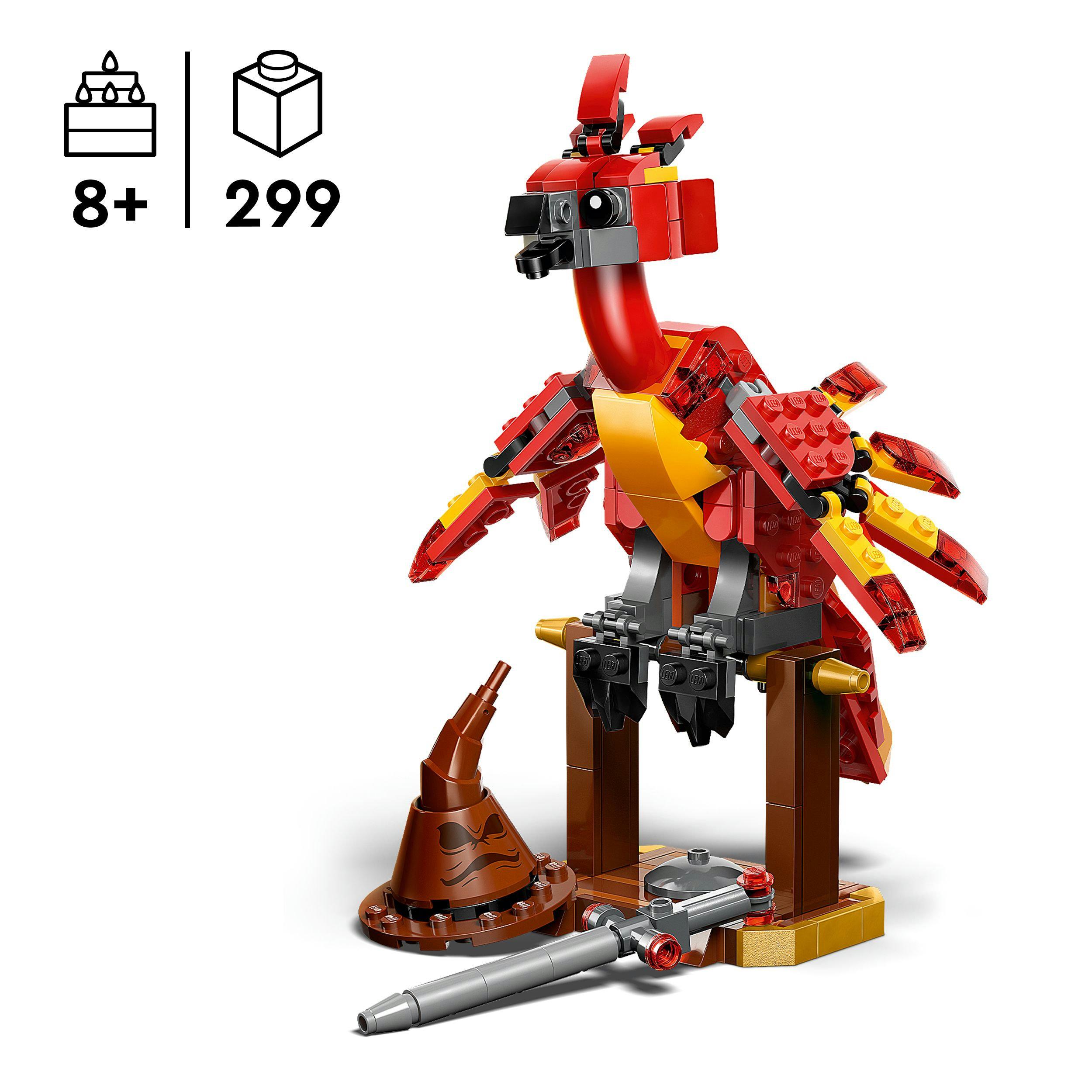 Produktbild LEGO Harry Potter Fawkes: Dumbledores Phönix Spielzeug-Vogelfigur 76448 6 von 7