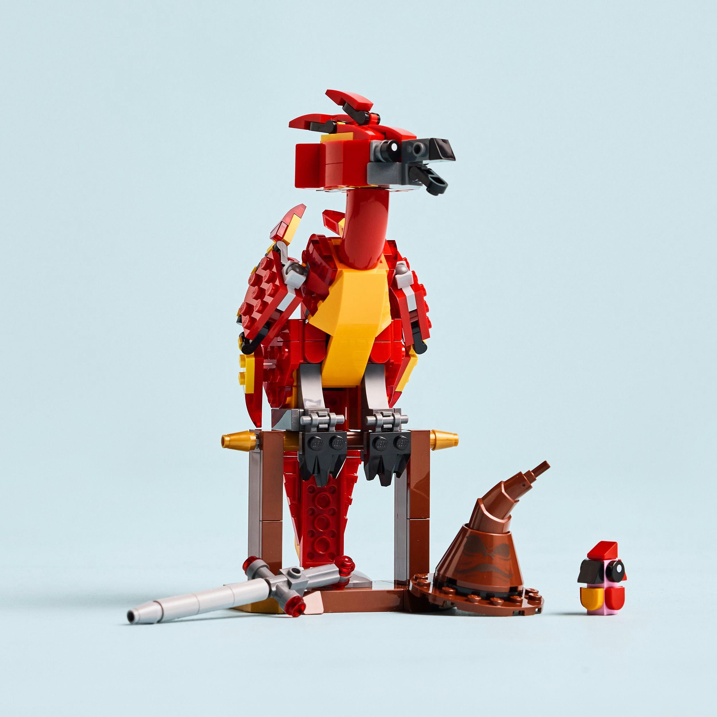 Produktbild LEGO Harry Potter Fawkes: Dumbledores Phönix Spielzeug-Vogelfigur 76448 3 von 7