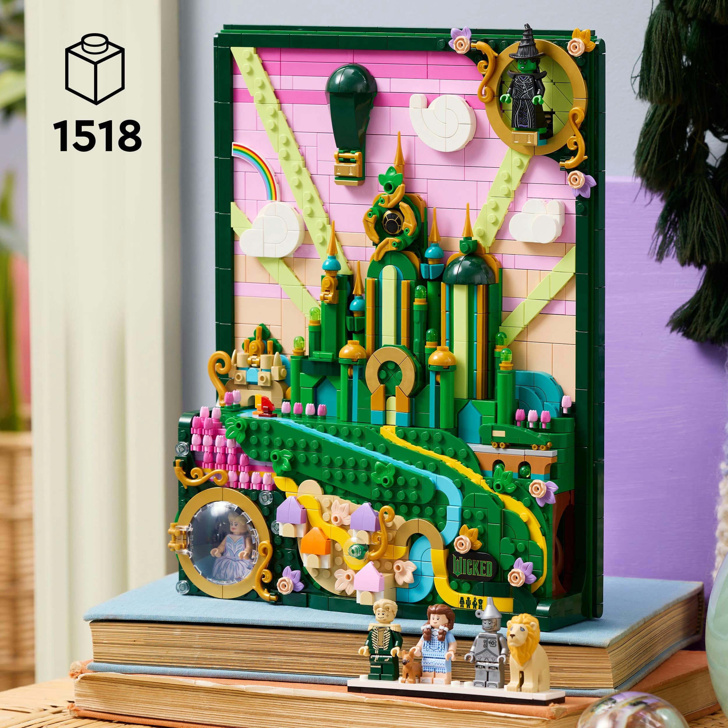 Produktbild LEGO Wicked 75685 Emerald City Wandkunst, DIY Set für Erwachsene 6 von 8