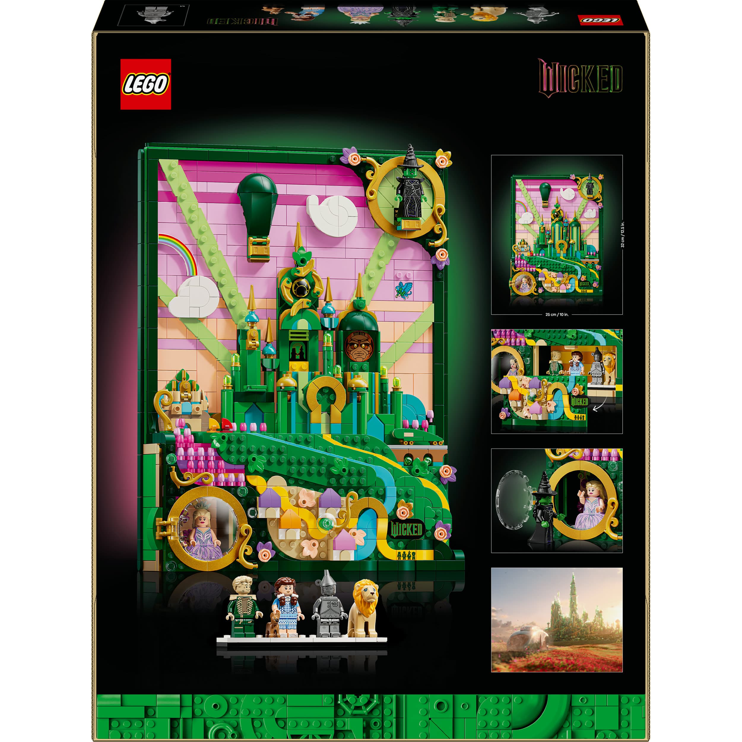 Produktbild LEGO Wicked 75685 Emerald City Wandkunst, DIY Set für Erwachsene 2 von 8