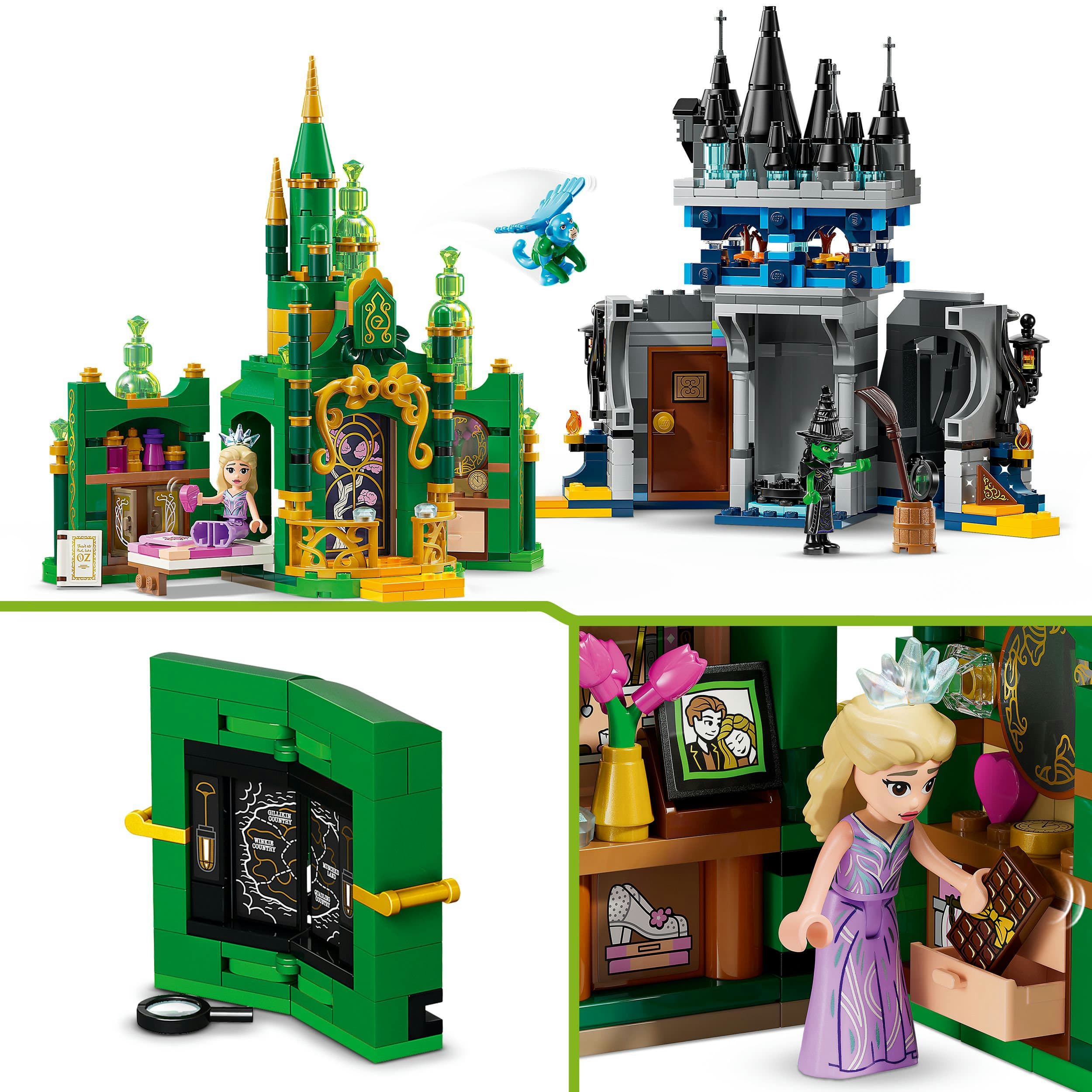 Produktbild LEGO Wicked 75689 Emerald City & Kiamo Ko Castle, Kinder Spielzeug 5 von 8