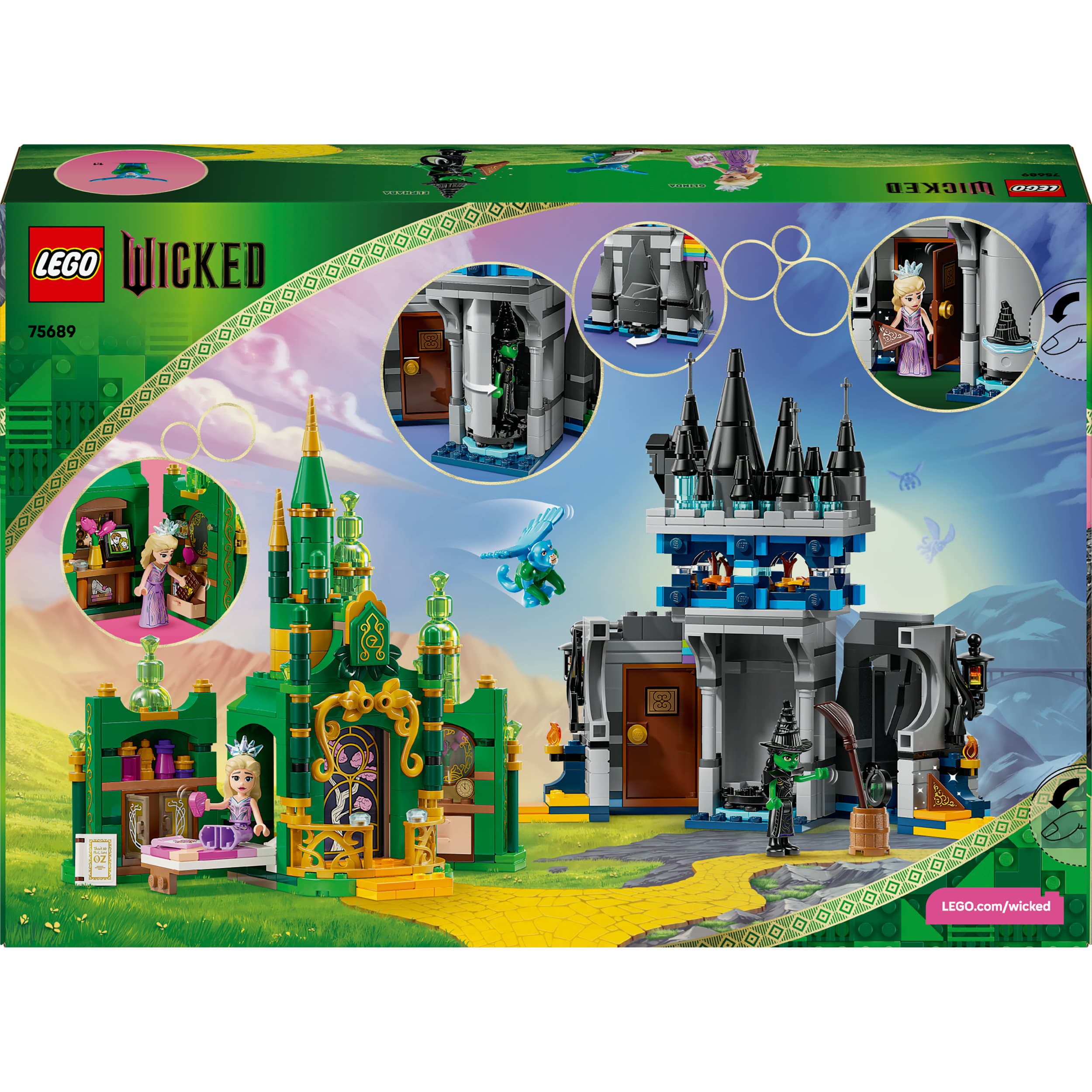 Produktbild LEGO Wicked 75689 Emerald City & Kiamo Ko Castle, Kinder Spielzeug 2 von 8