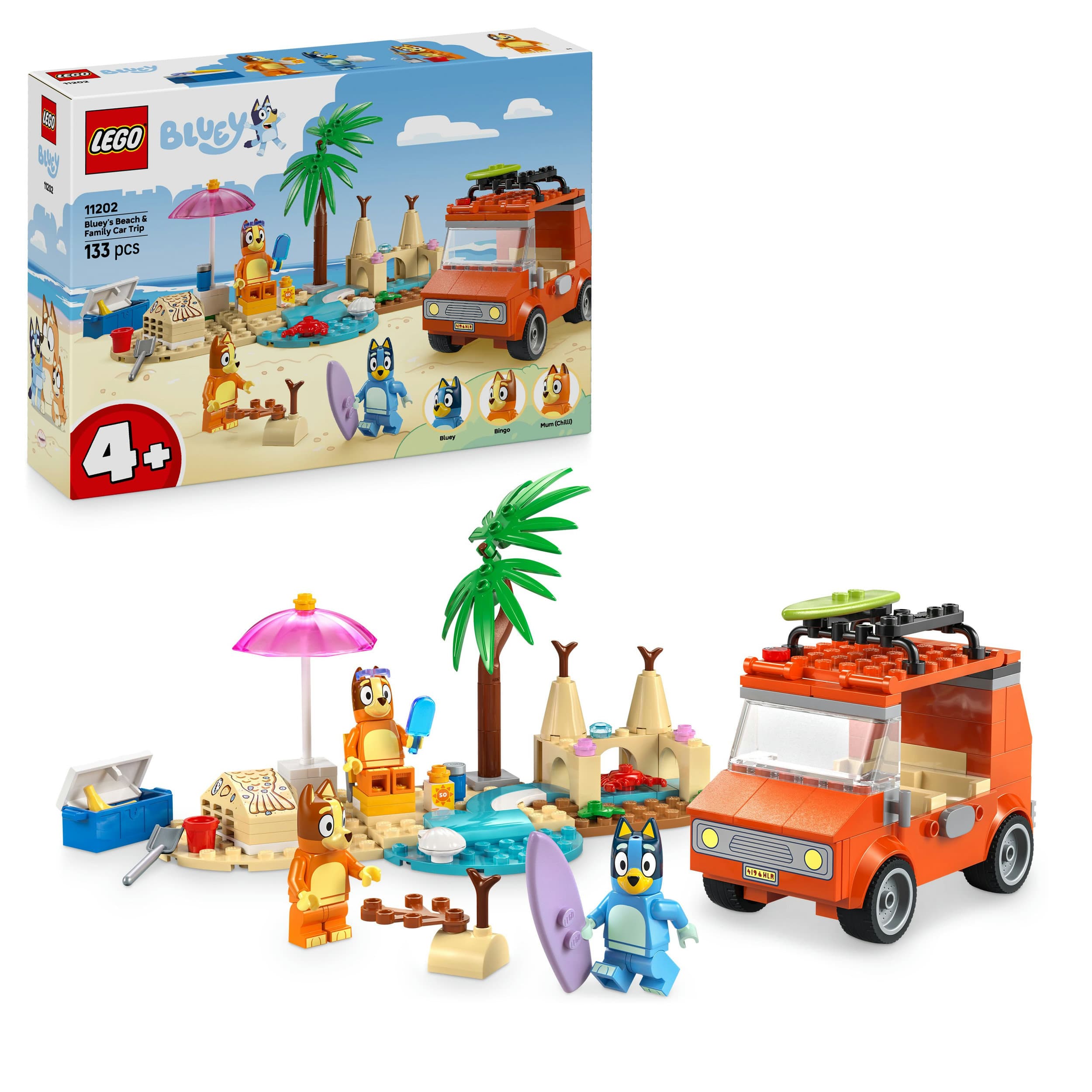 LEGO Bluey: Blueys Strandausflug - Spielzeug für Kleinkinder - 11202