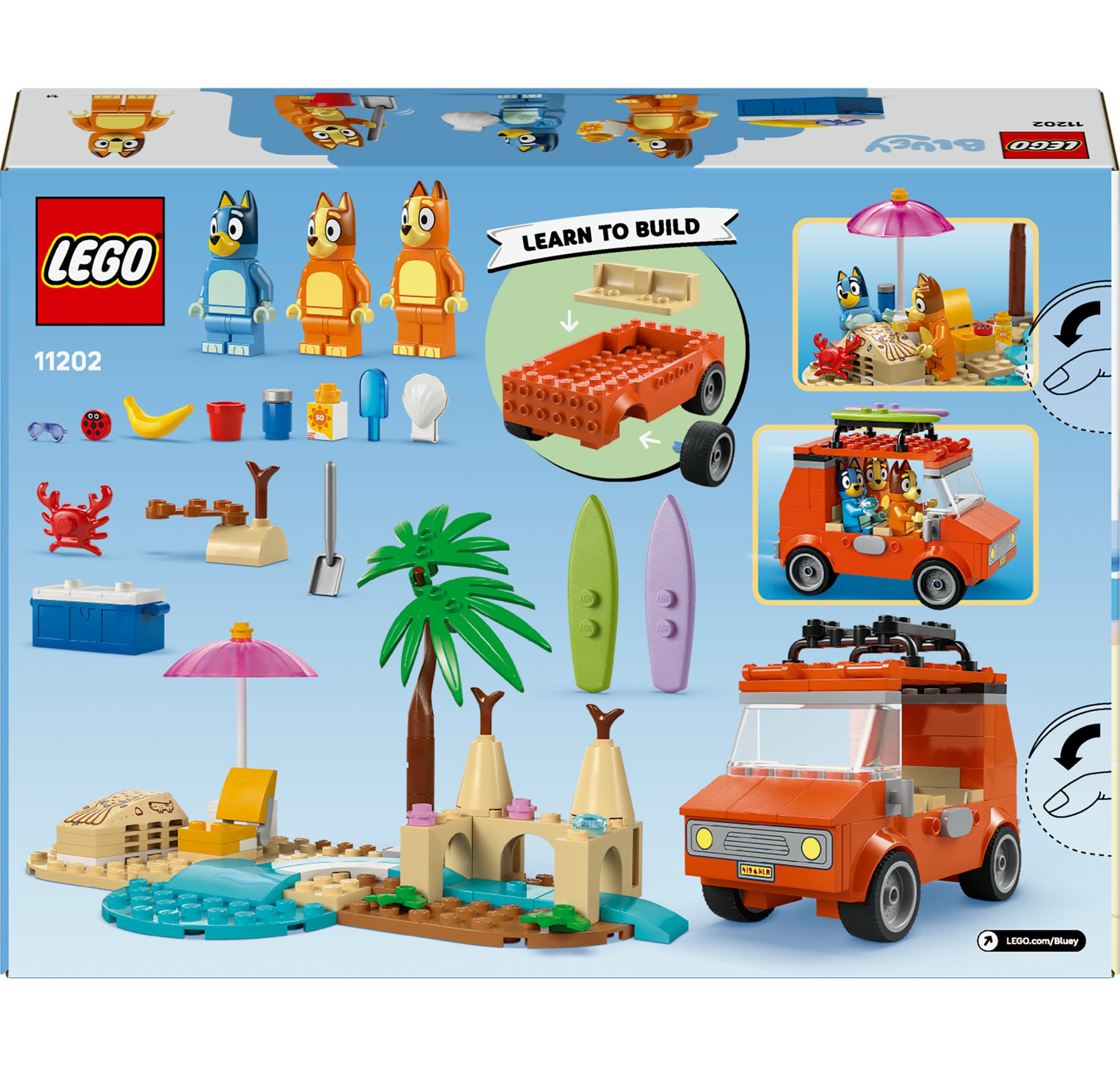 Produktbild LEGO Bluey: Blueys Strandausflug - Spielzeug für Kleinkinder - 11202 2 von 8